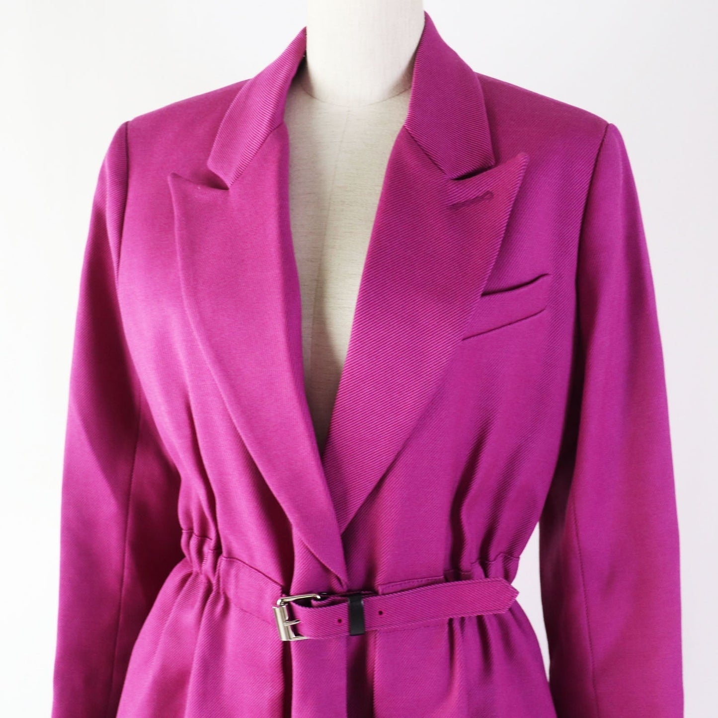 Louis Vuitton coat Polyurethane coating purple 38 Nylon Wool Apparel