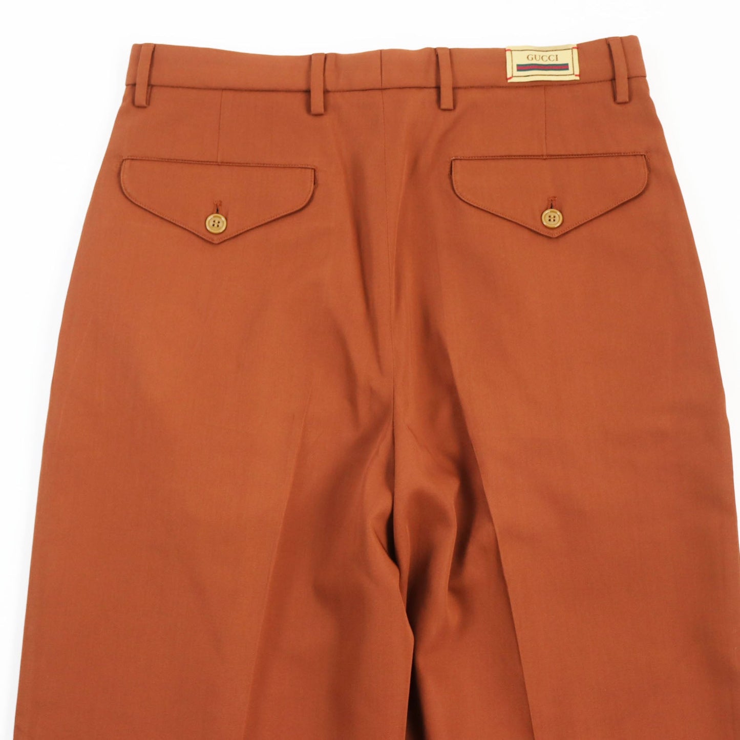 Gucci slacks part 84 polyester part Wool Brown Accessory