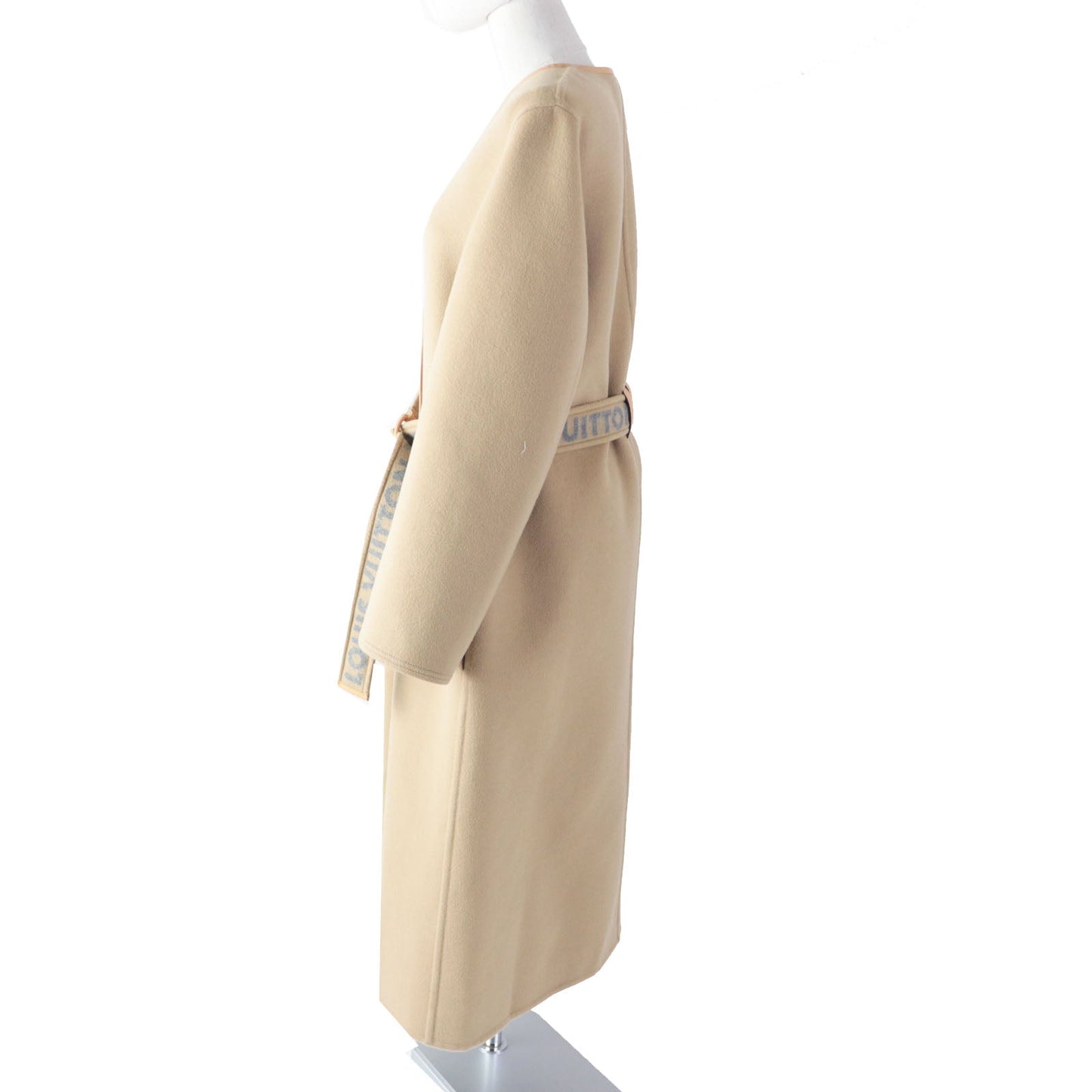 Louis Vuitton coat part sheepskin Synthetic part Leather Wool Beige Apparel
