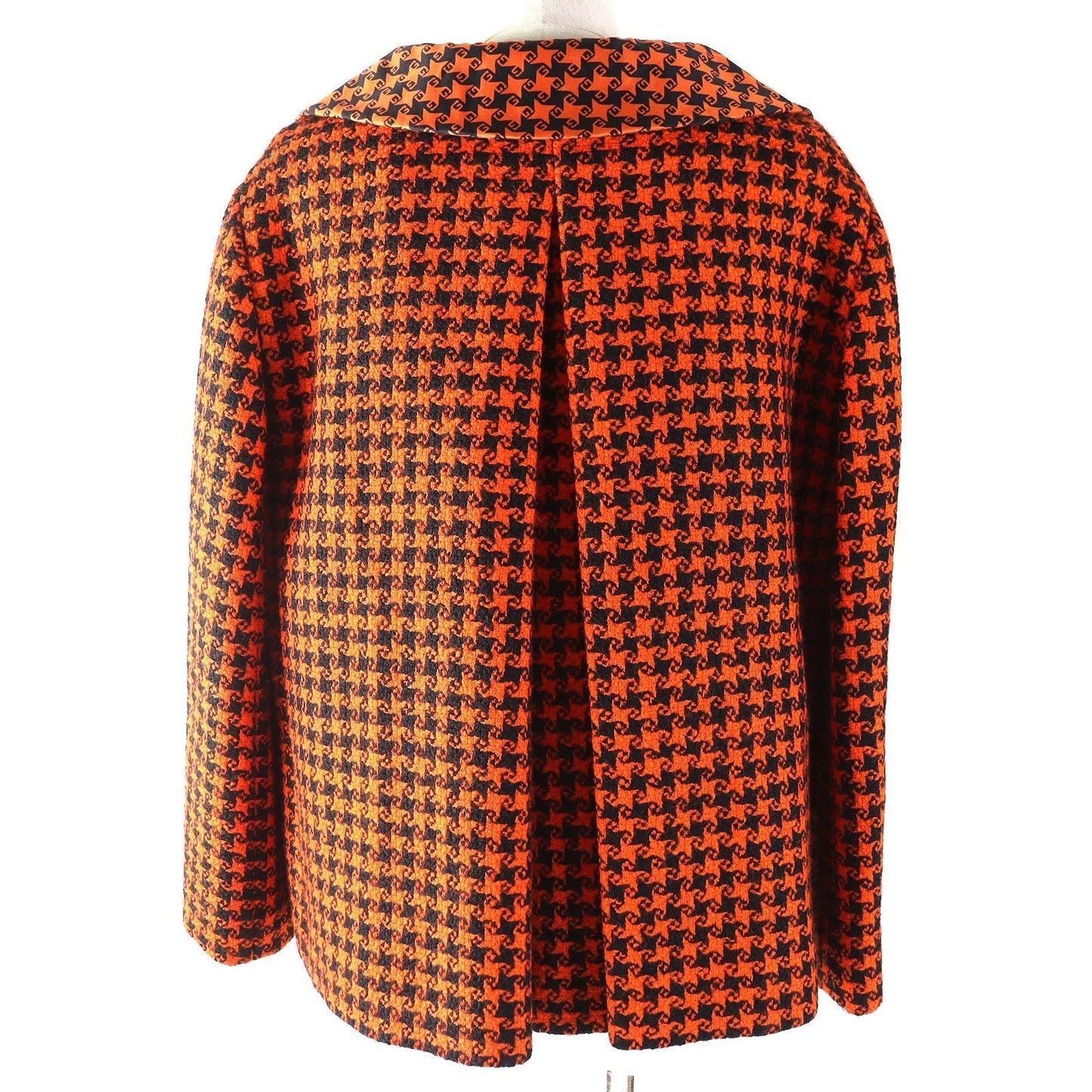 Gucci coat 42 Nylon Wool Black Orange Apparel