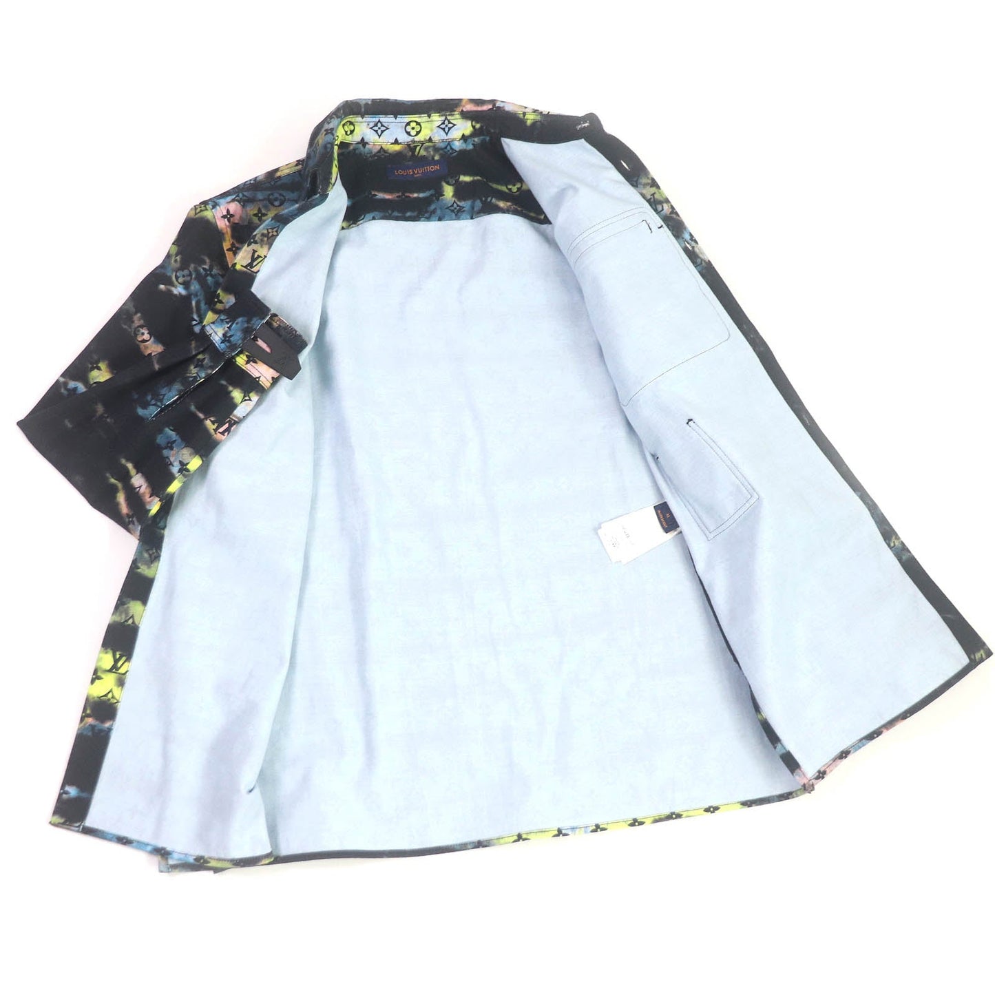 Louis Vuitton Jacket 1A9A3S ns M Denim Cotton Black Multicolor Apparel