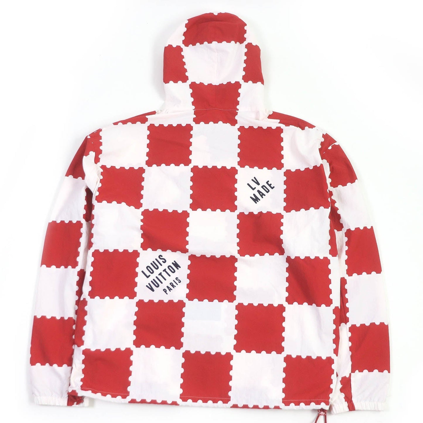 Louis Vuitton Blouson Nylon White Red Handbag