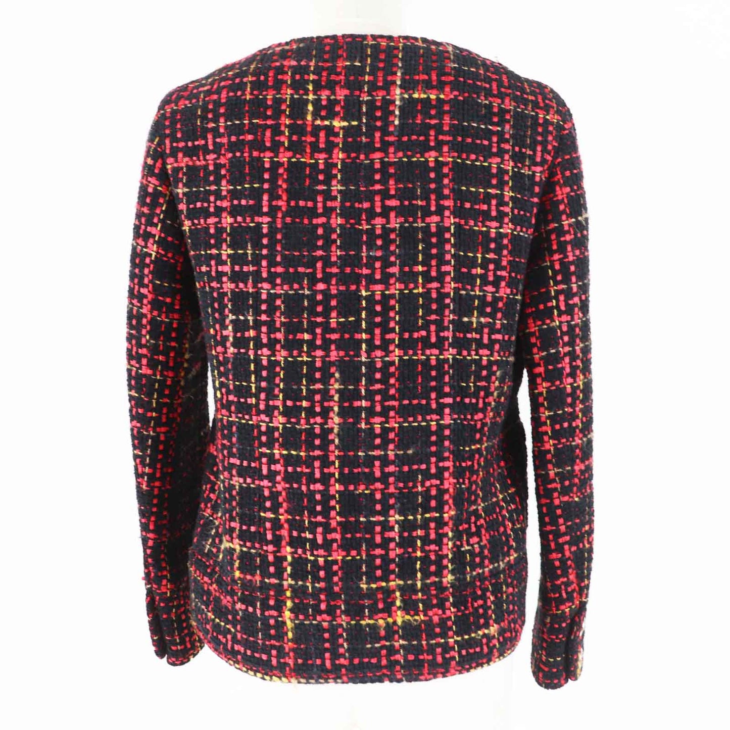 Chanel Tweed No Collar Jacket