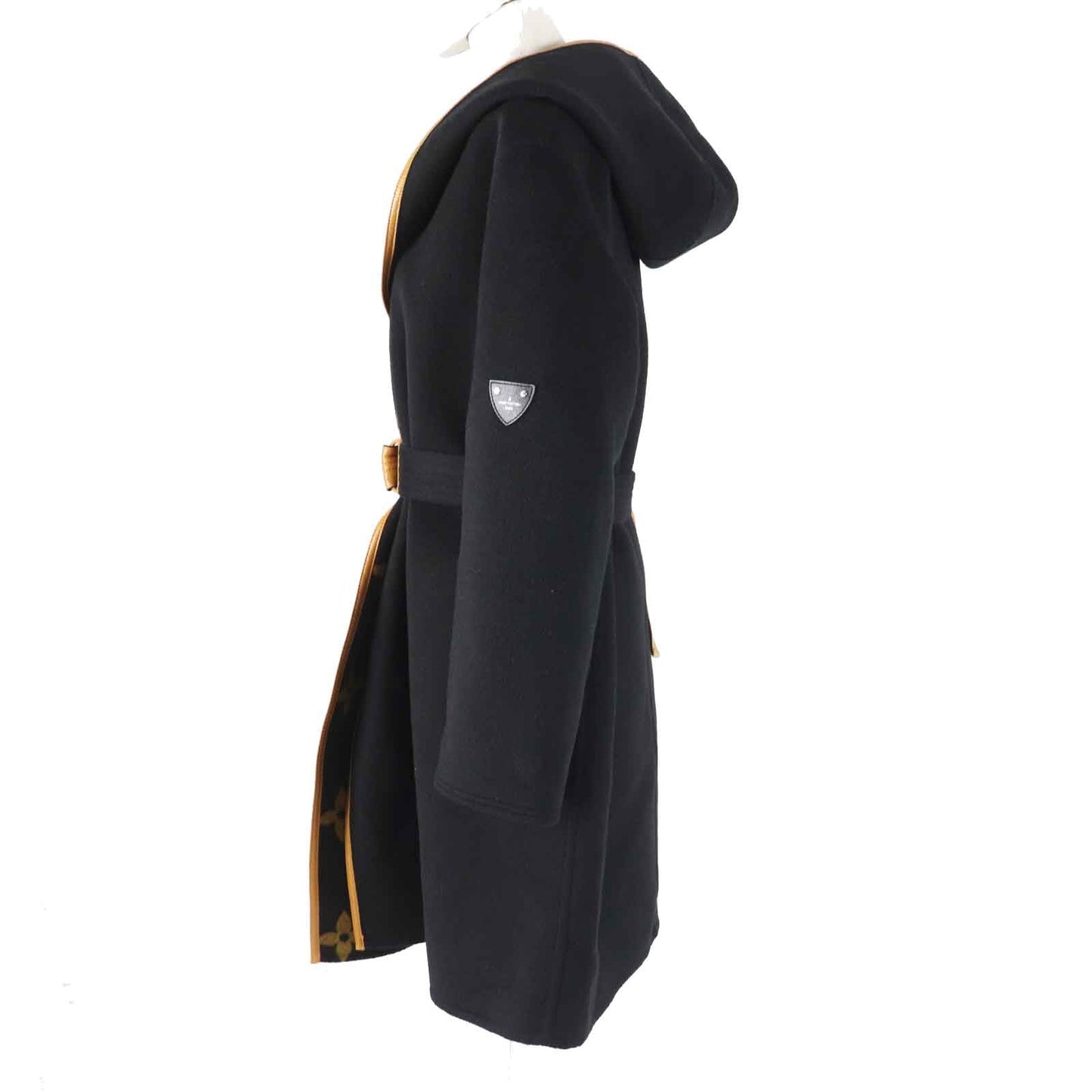 Louis Vuitton coat Part 99 38 Wool Black Brown Apparel