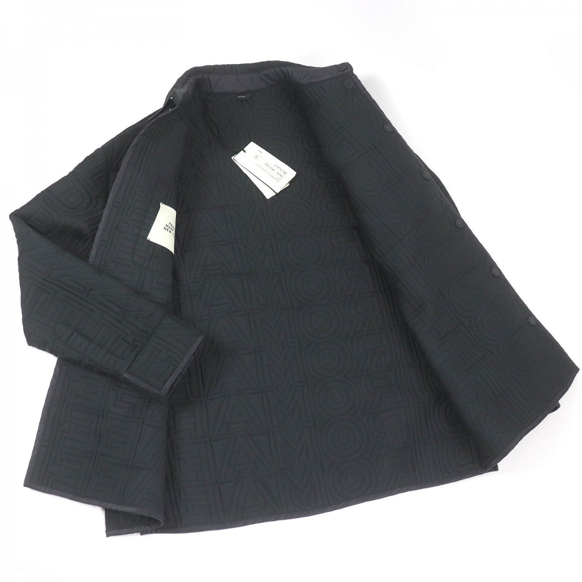 Fendi Blouson Main Polyester Mens Handbag Black Travel Bag