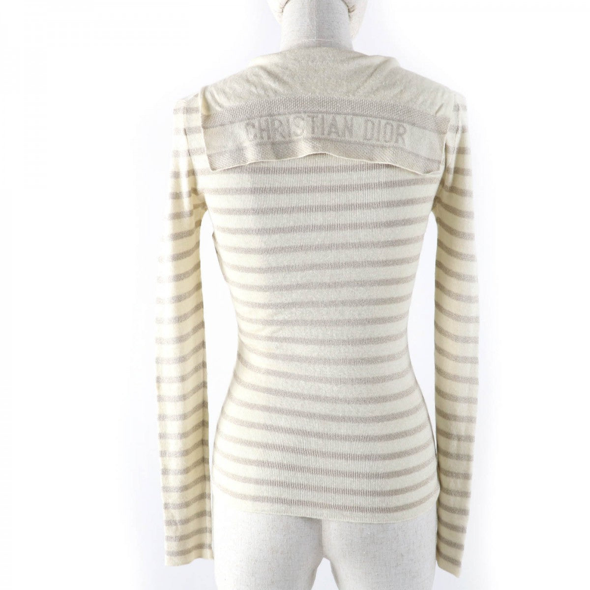 Dior Christian Knit Main: % Linen, % Rayon, Beige Travel Bag
