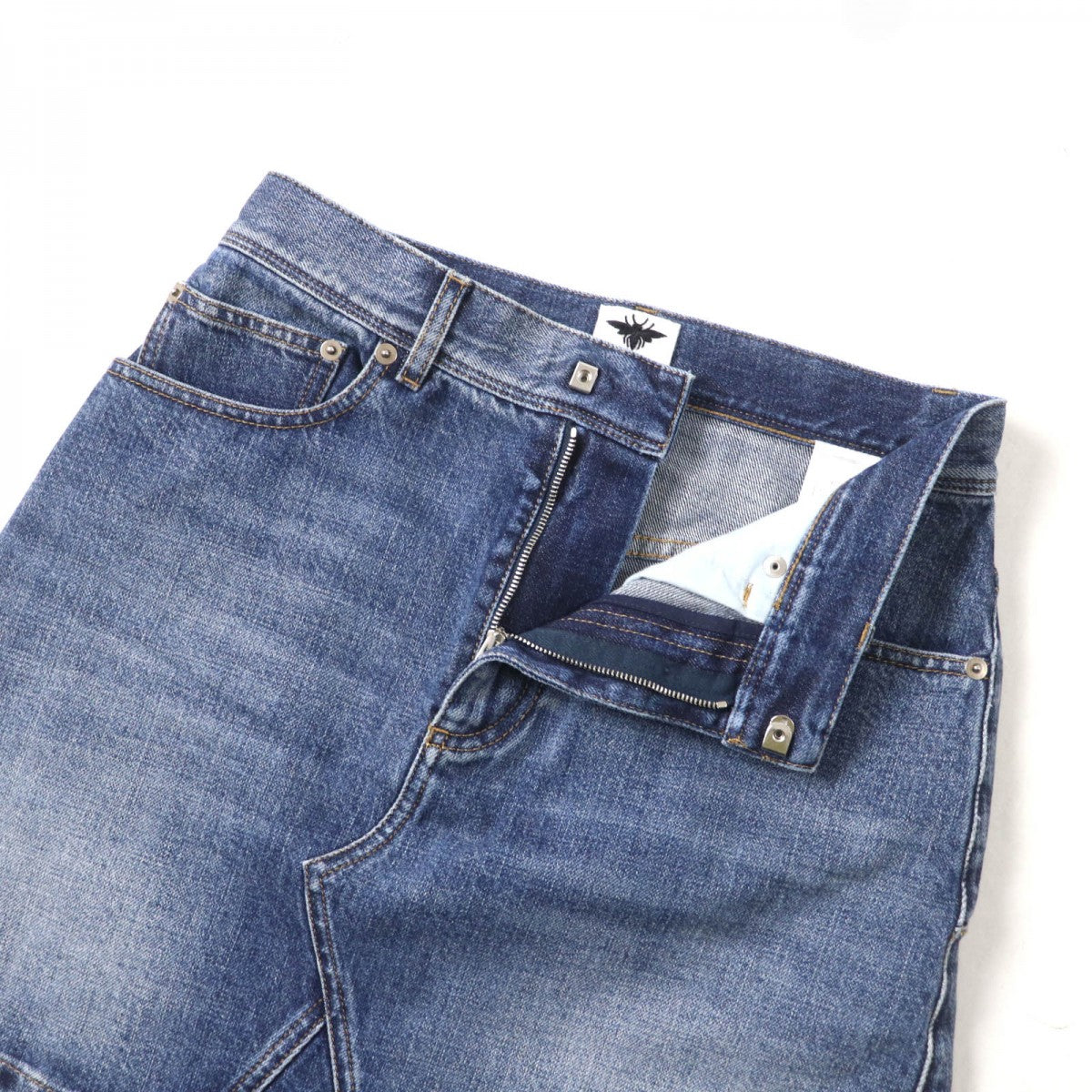 Dior Christian Skirt Main: % Cotton Indigo Women Mini Travel Bag