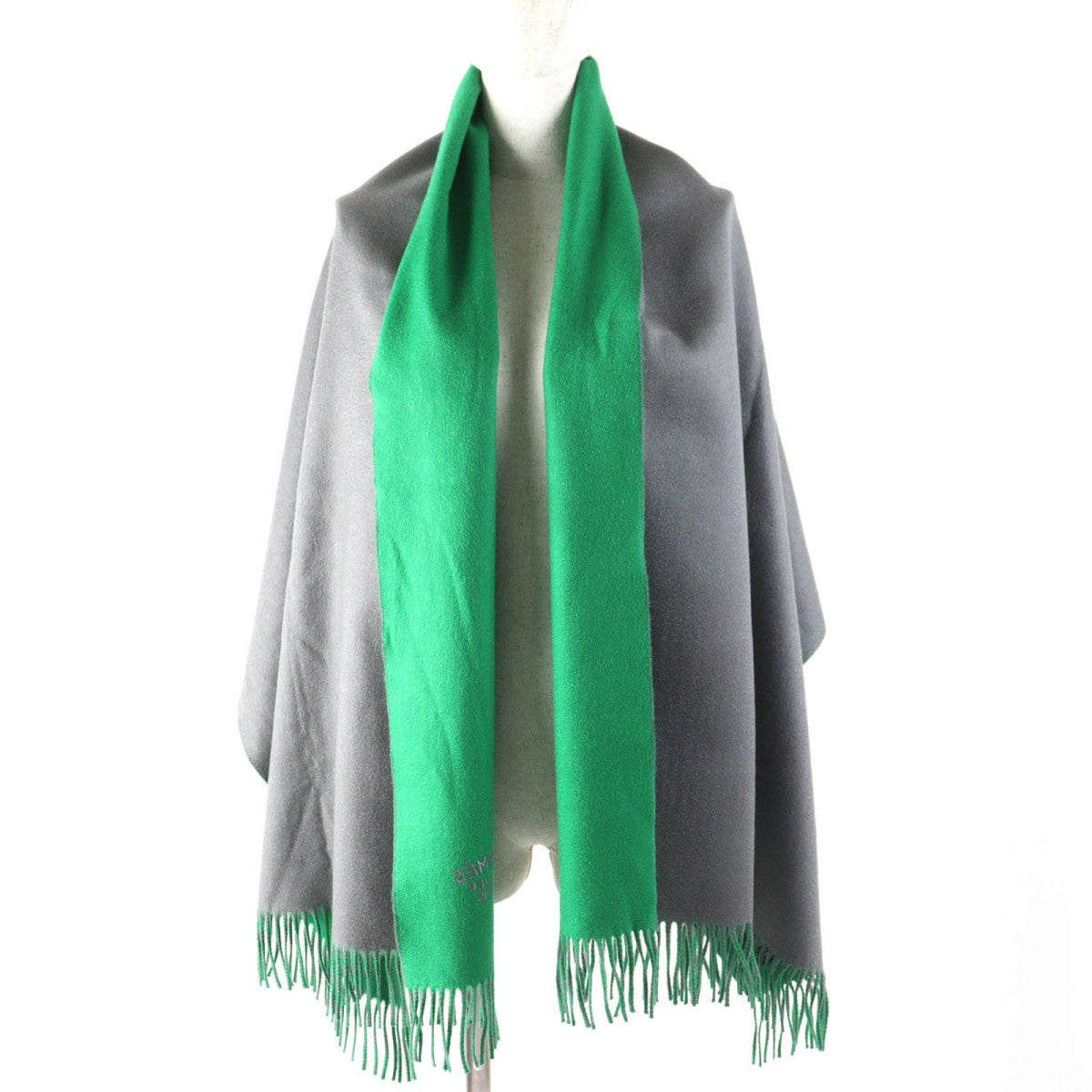 Shawl Main: Cashmere Gray Women Handbag Green Travel Bag