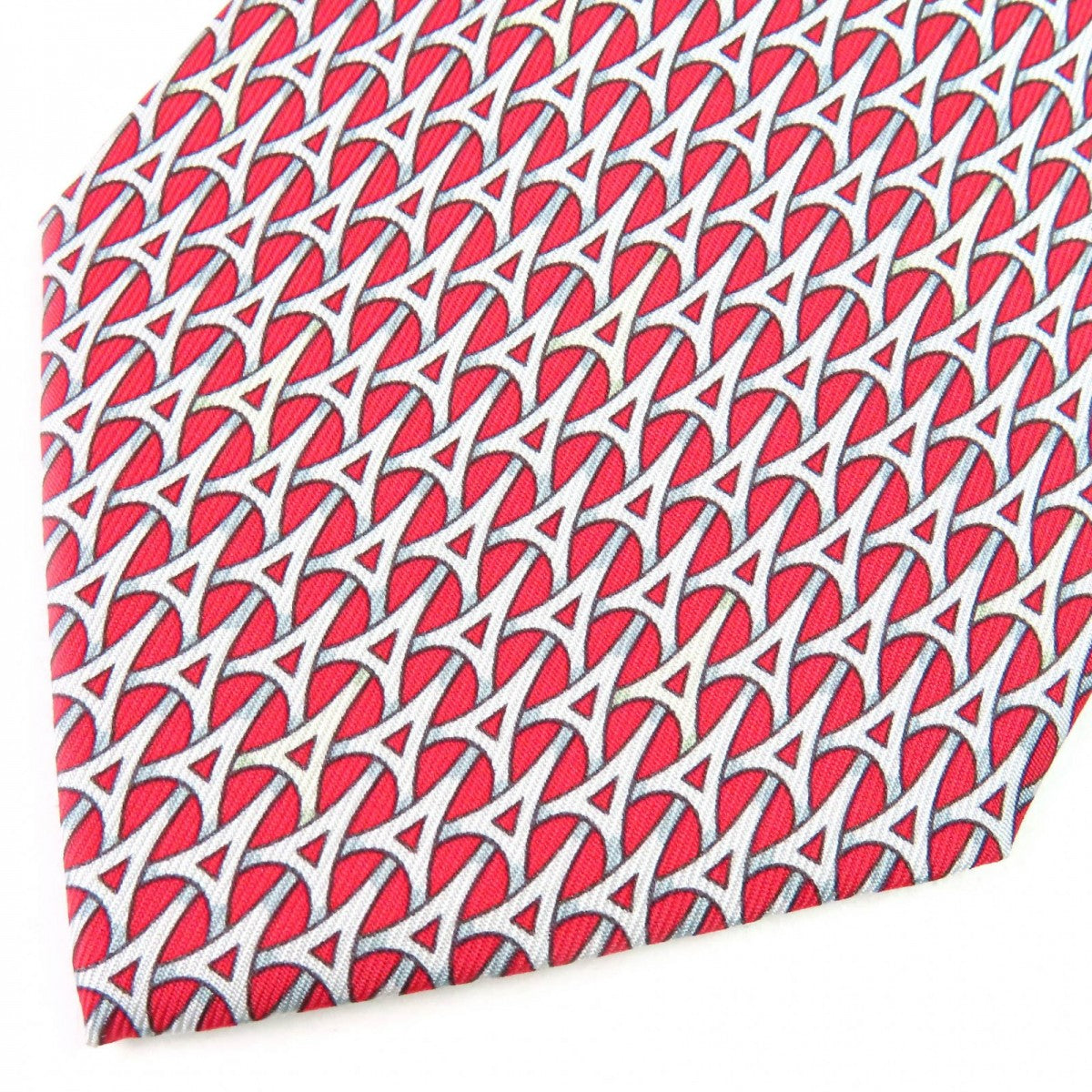Tie Sa Main: Silk Tower Pattern Mens Red Travel Bag