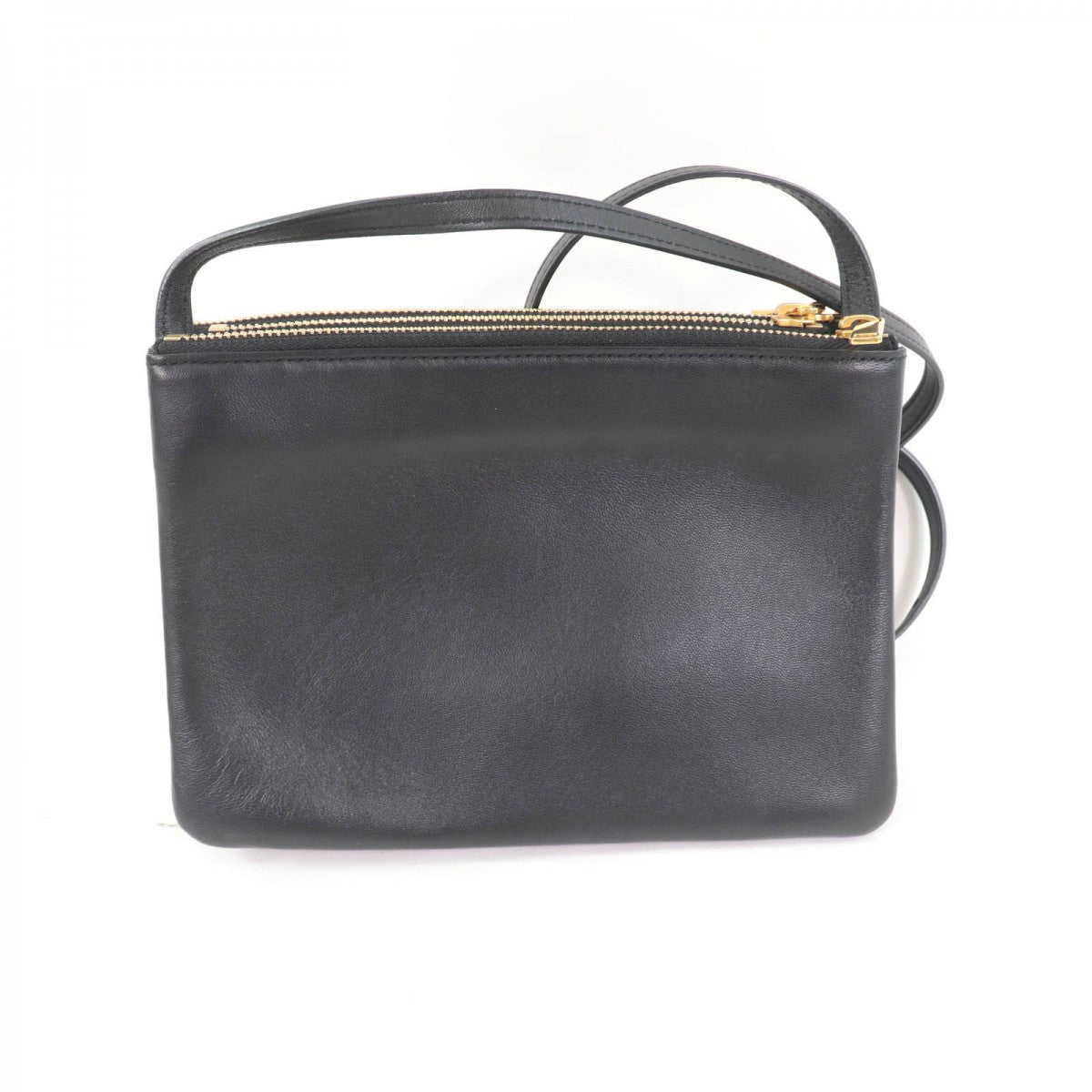 Shoulder Bag Main: Smooth Lambskin Trio Women Black Small