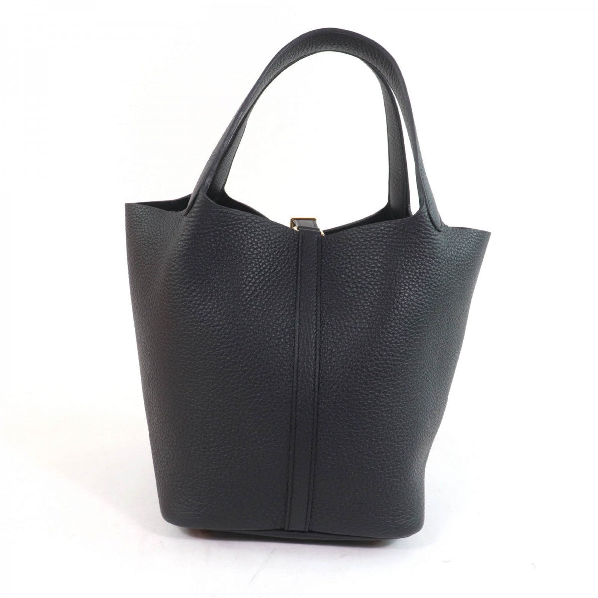 Hermes Handbag Main Ftaurillon Clemence Picotan Lock Mm Women Black Travel Bag