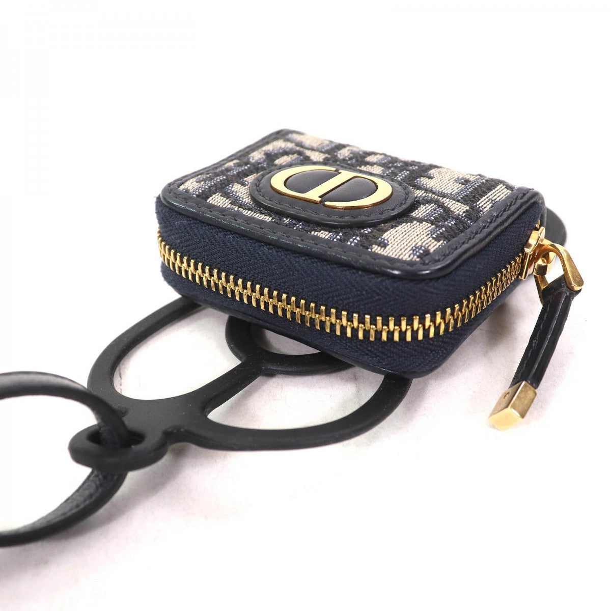 Dior Christian Mobile Phones And Smartphone Accessories Navy Canvas Black Travel Bag