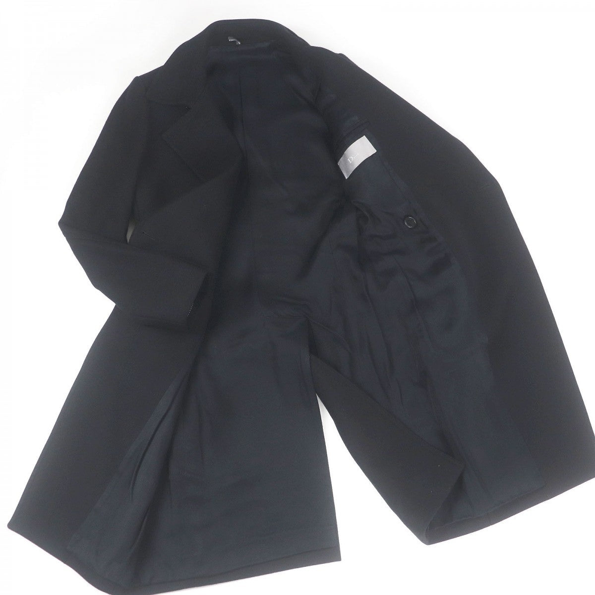 Dior Chester Coat Wool Handbag Black Travel Bag