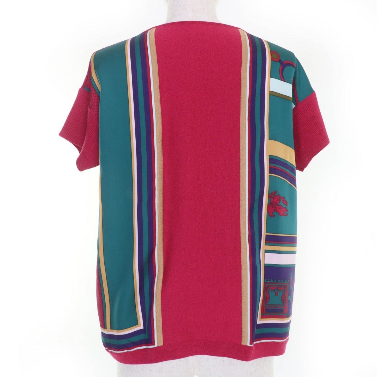 Short Sleeve Knit Silk Multicolor George Washington Travel Bag