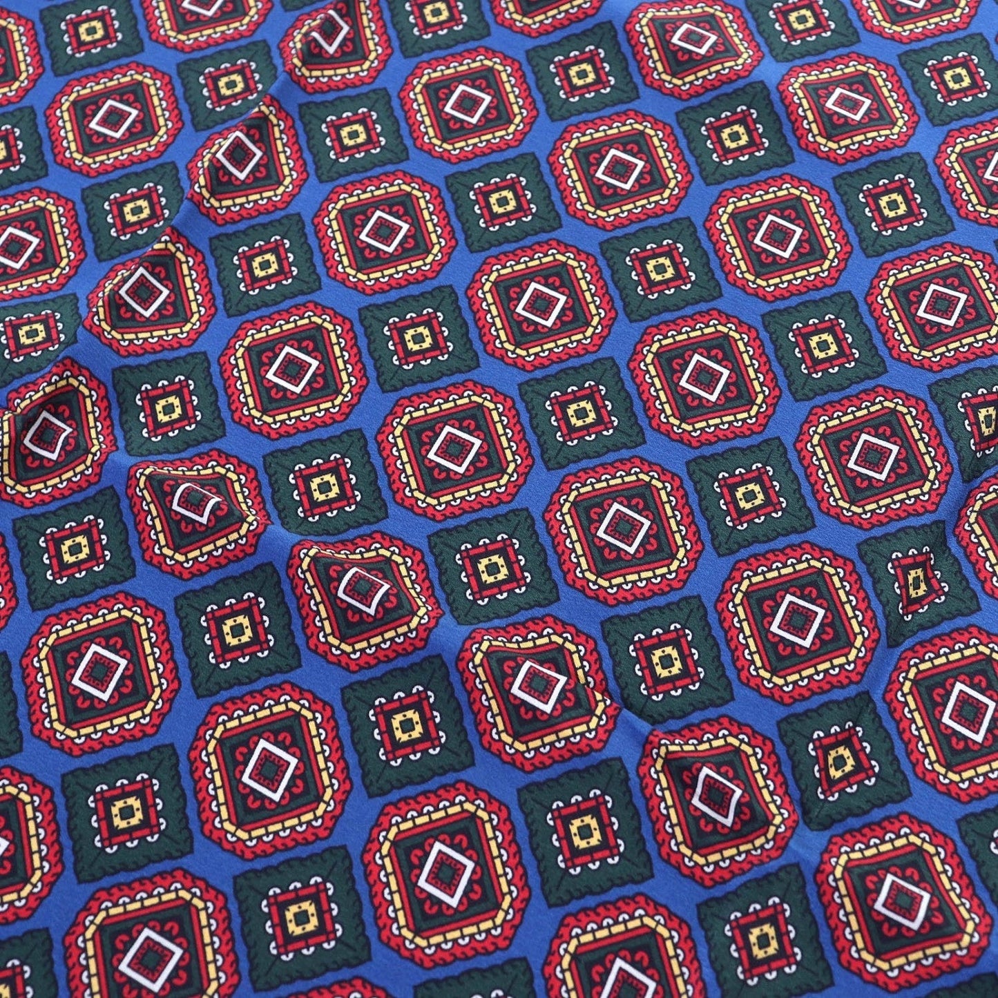 Chanel scarf silk type Blue Red