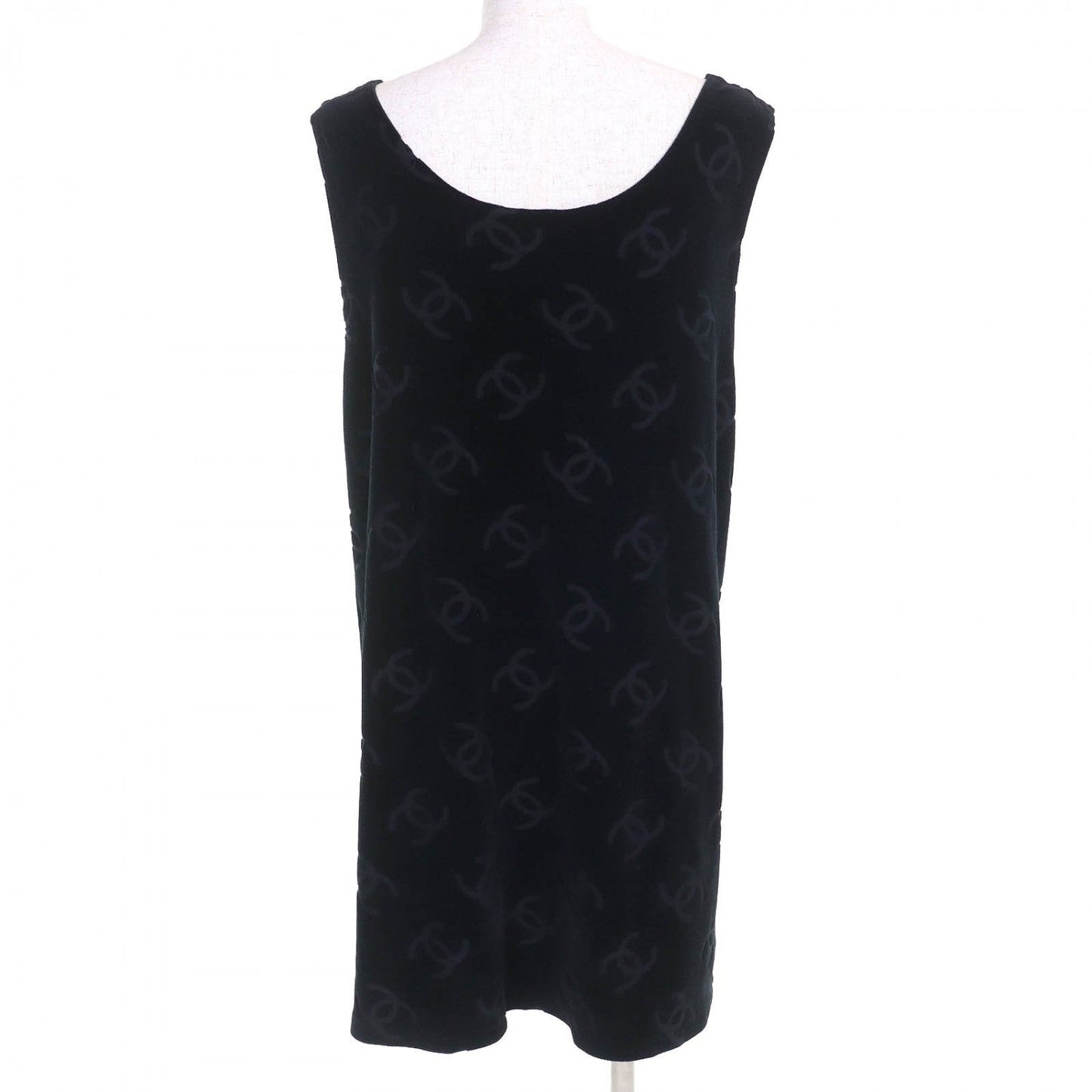 Chanel one piece 96P cotton 42 Black Handbag