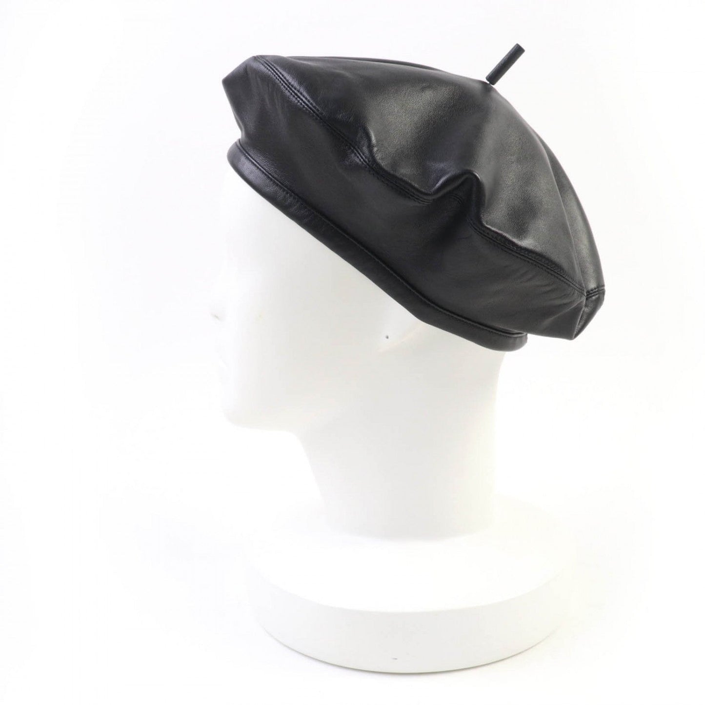 Dior Christian Beret Sheep Handbag Leather Black Travel Bag