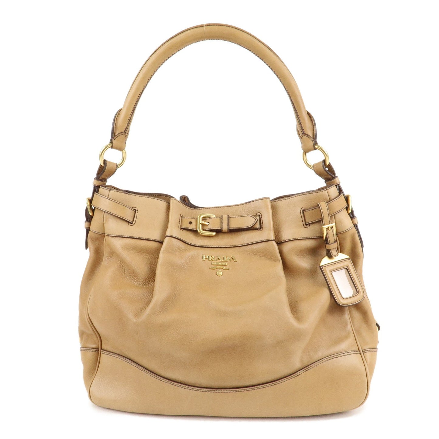 Shoulder Bag One d Leather Brown