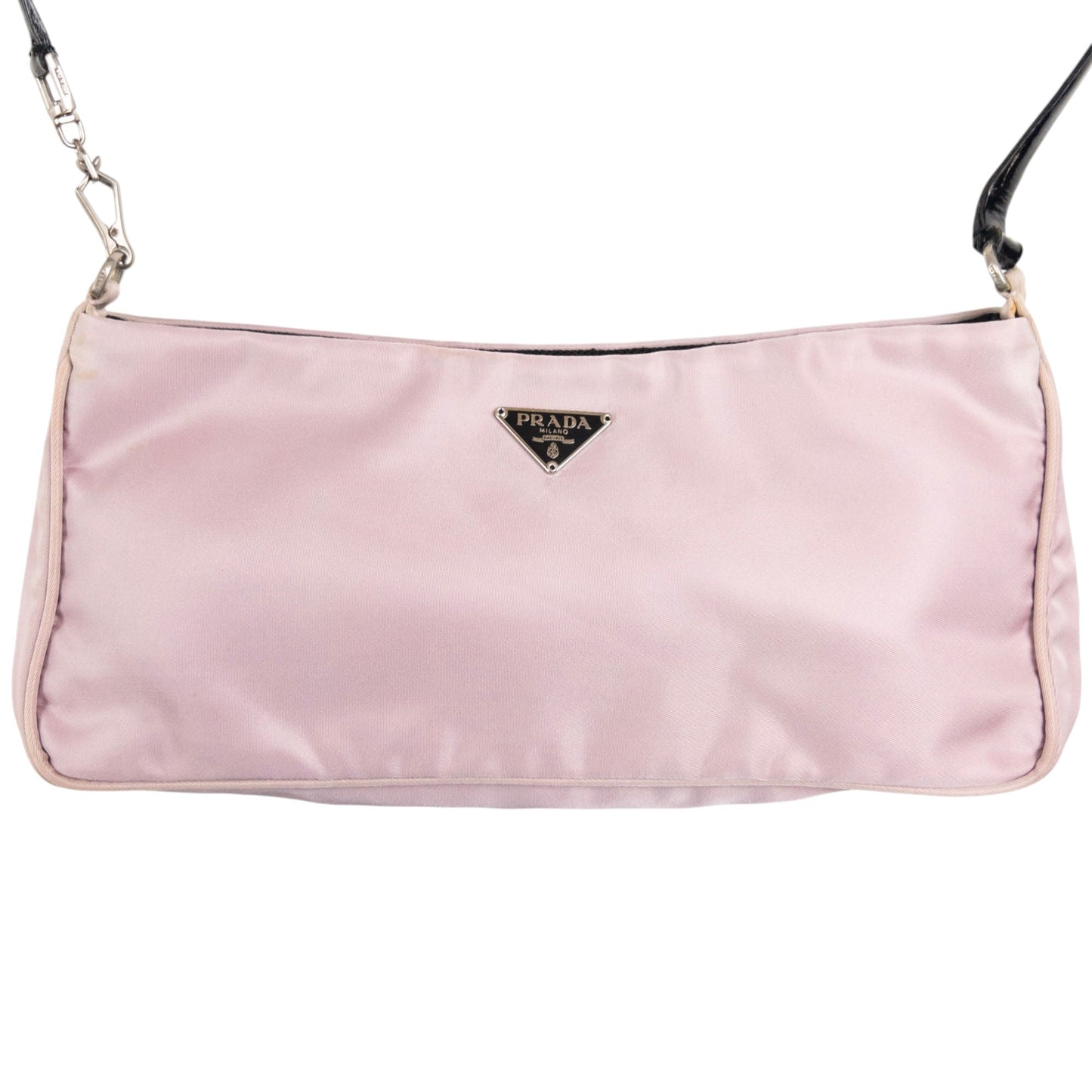 Prada Shoulder Bag Baguette Pink Mini