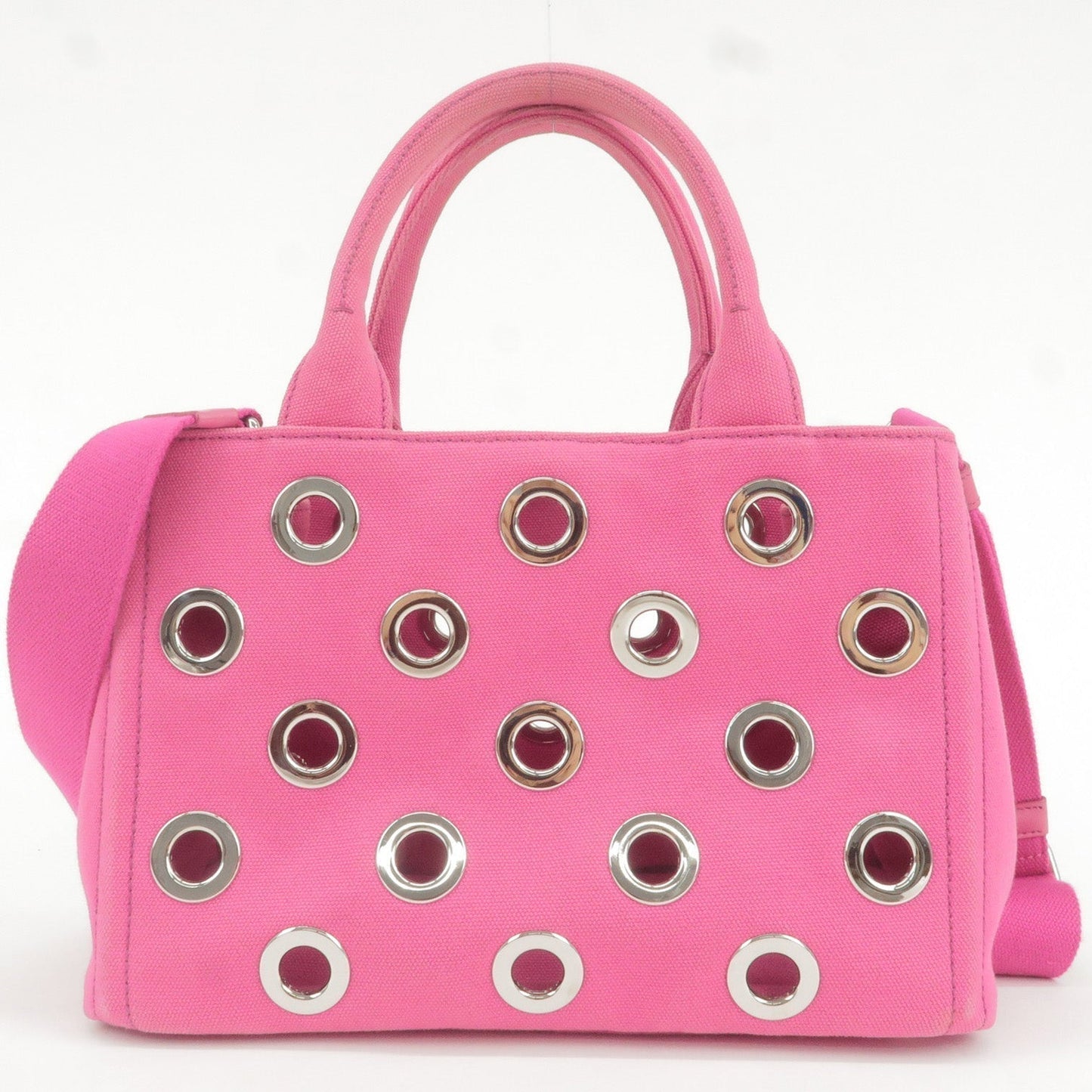 Prada Prada Canapa Mini Canvas 2Way Bag Shoulder Bag 1Bg439 35858 13