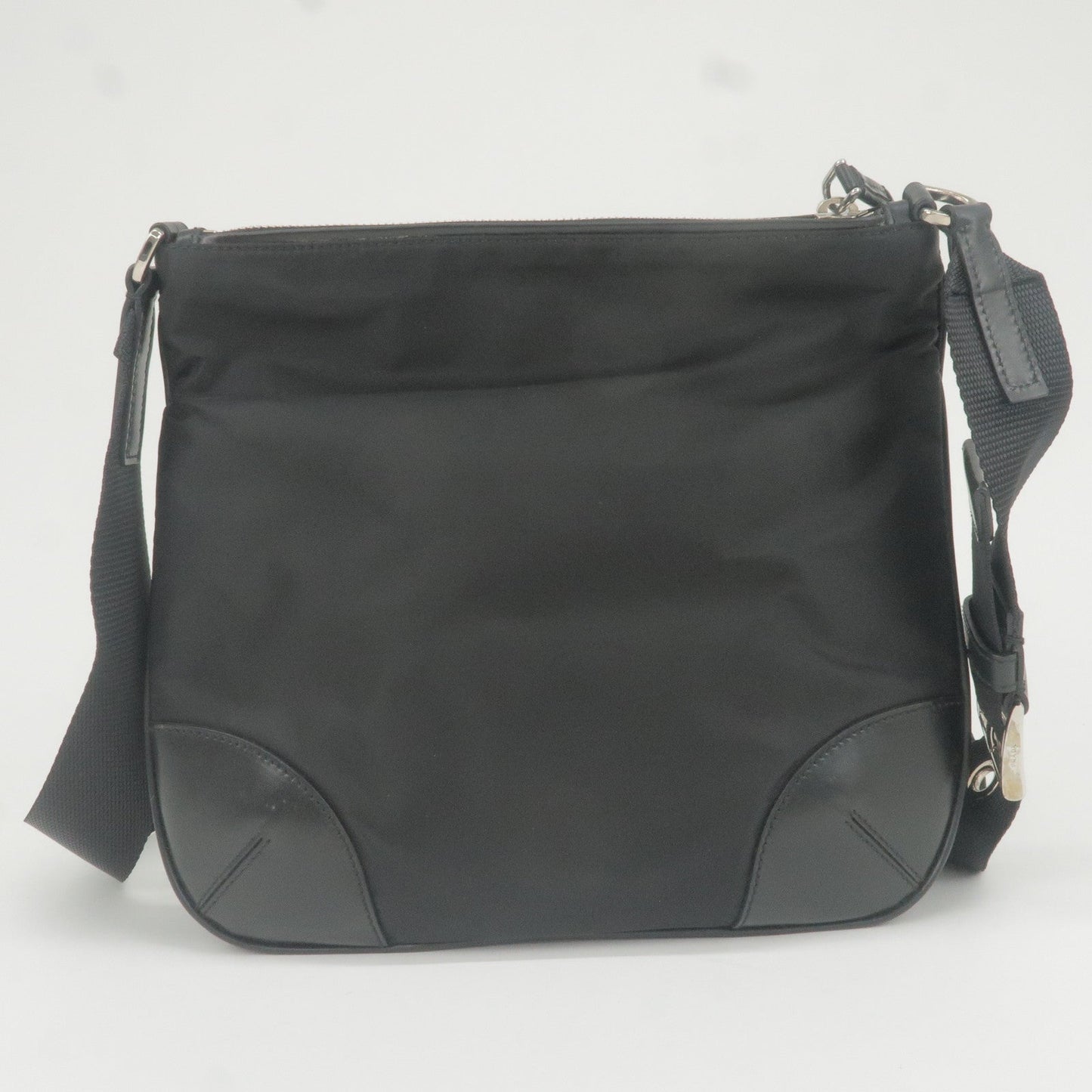 Prada Prada Logo Nylon Leather Shoulder Bag Purse Nero Bt0332 35762 7
