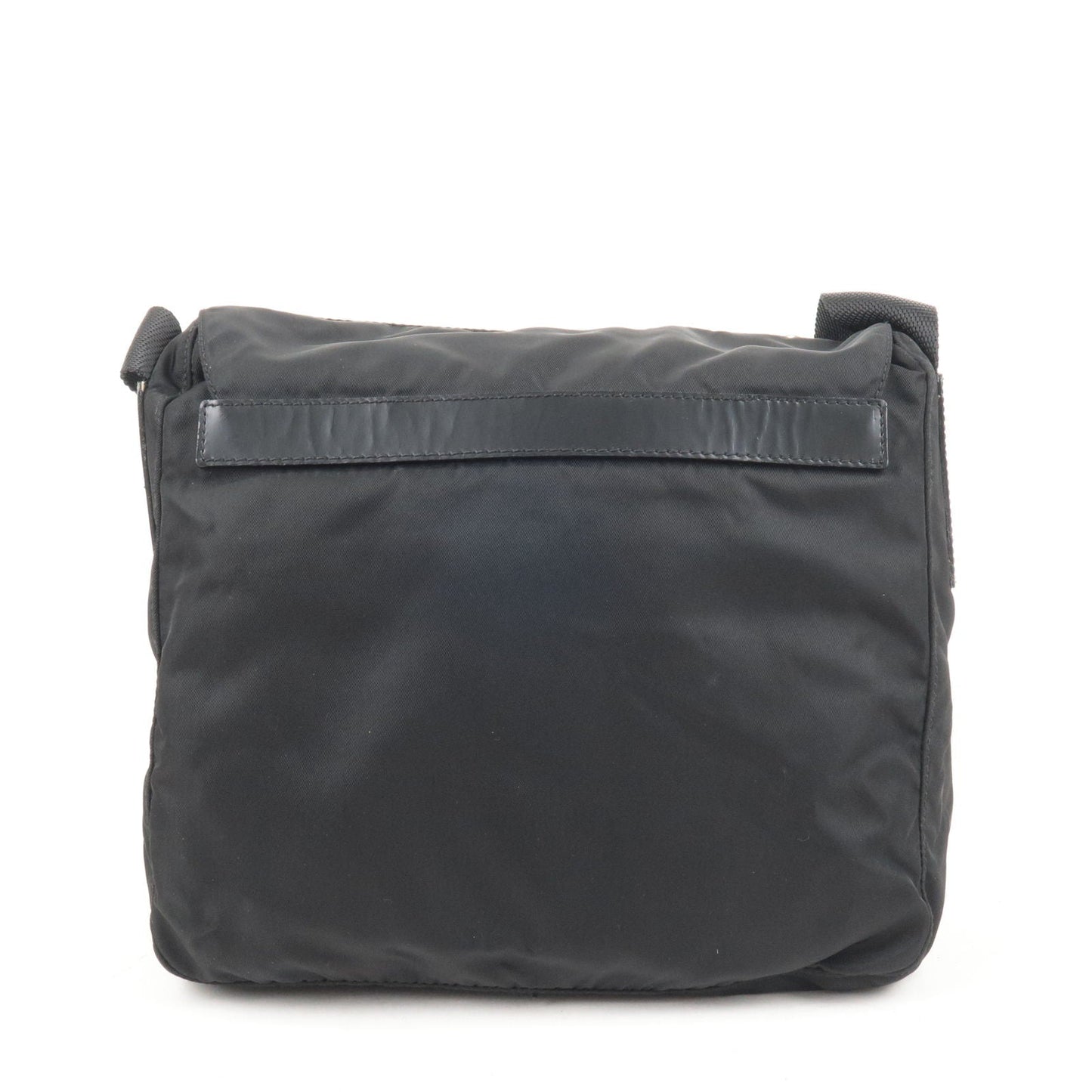 Prada Prada Logo Nylon Leather Shoulder Bag Black Noir B8994X 36676 17