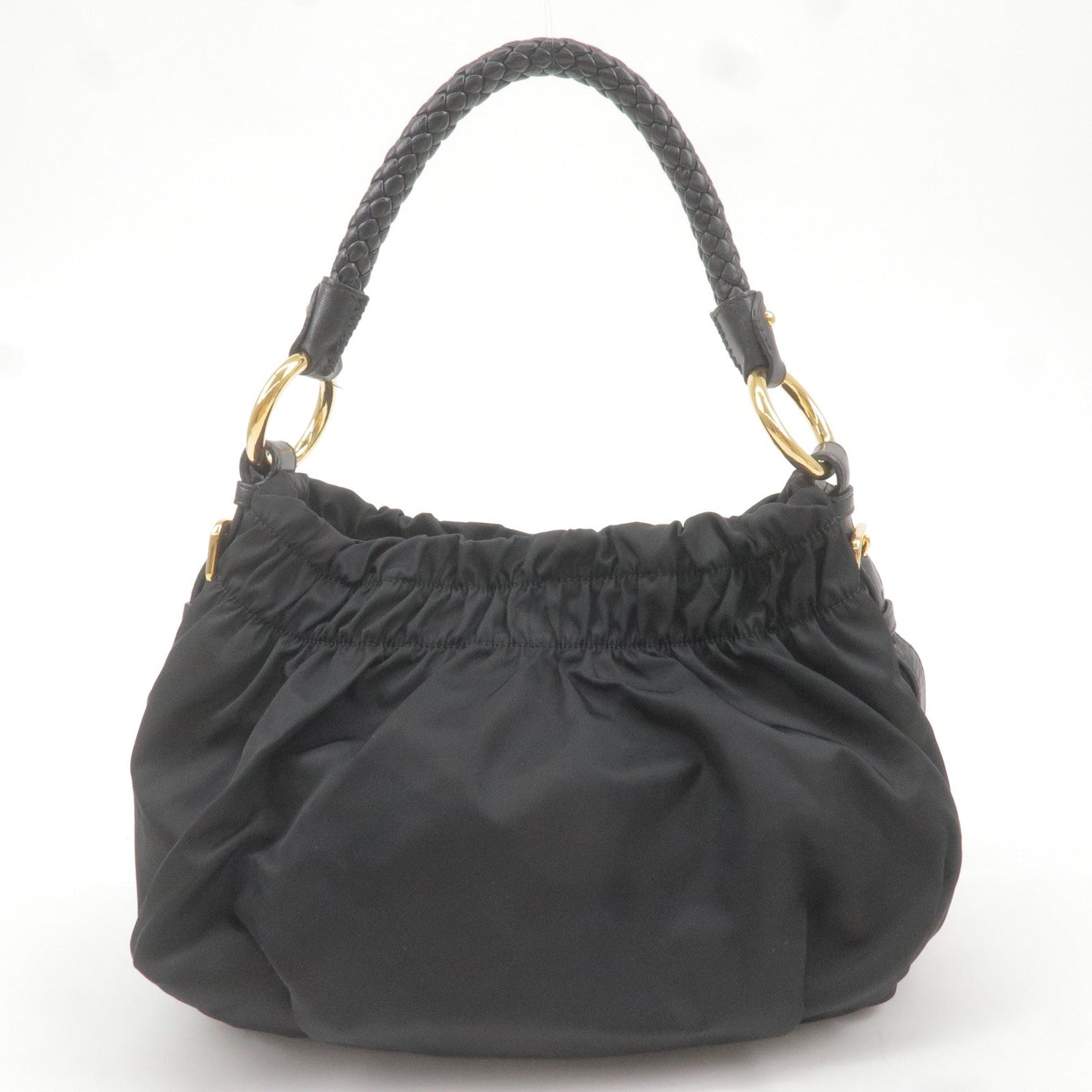 Prada Prada Nylon Leather Ribbon Shoulder Bag Hand Bag
