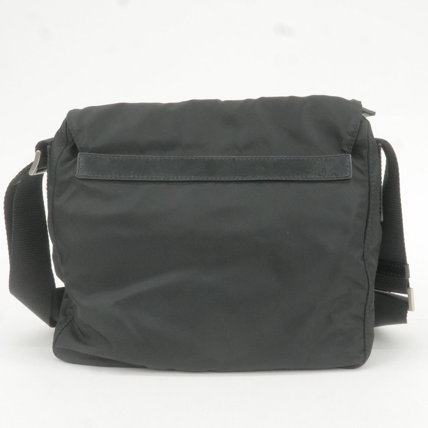 Prada Prada Logo Nylon Leather Shoulder Bag Purse Bag