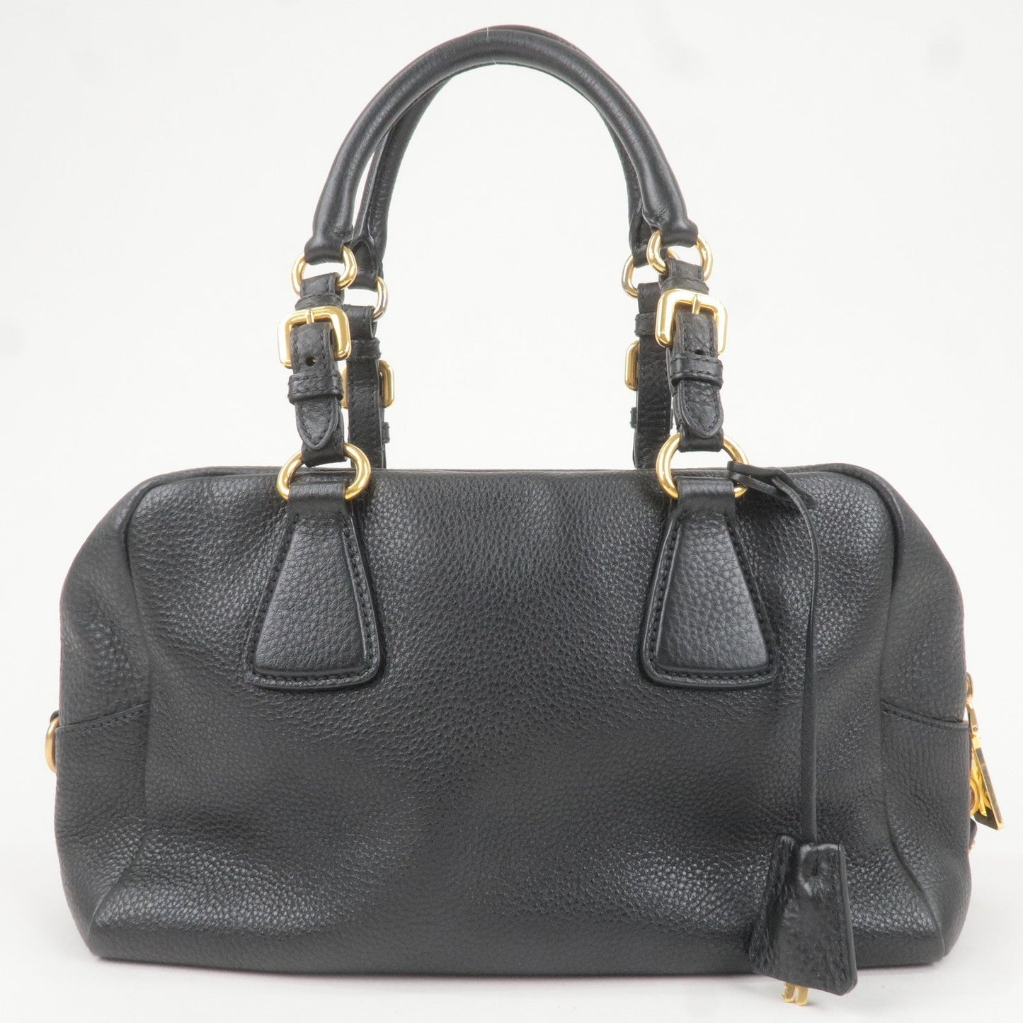 Prada Prada Logo Leather Mini Boston Bag Shoulder Bag