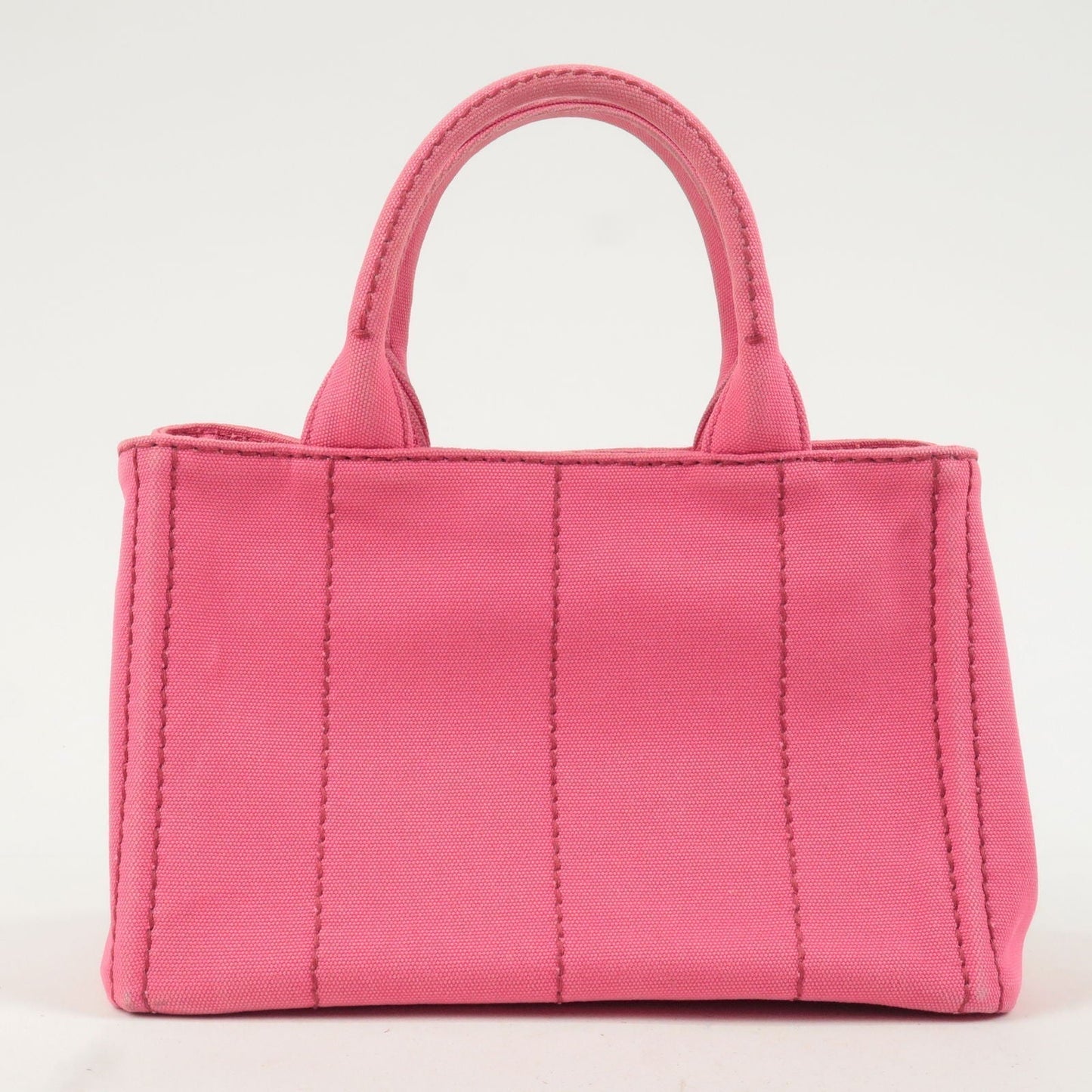 Prada Prada Canapa Mini Canvas 2Way Tote Bag Pink