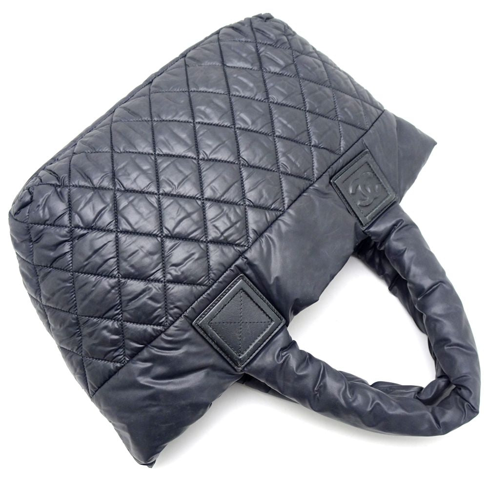 Chanel Coco Coon Tote PM Nylon Black Tote Bag