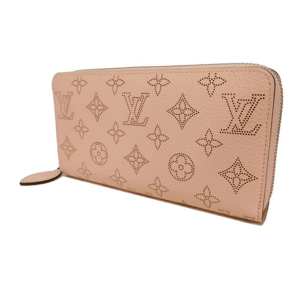 Louis Vuitton Long Purse M82755 Mahina stamped Monogram Leather Pink Wallet Case