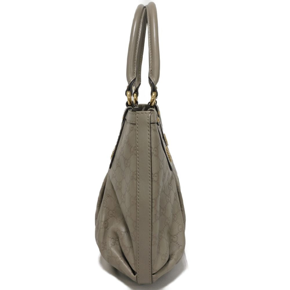 Gucci embossed GG Shima Guccissima Scarlet Leather Calf Gray Tote Bag