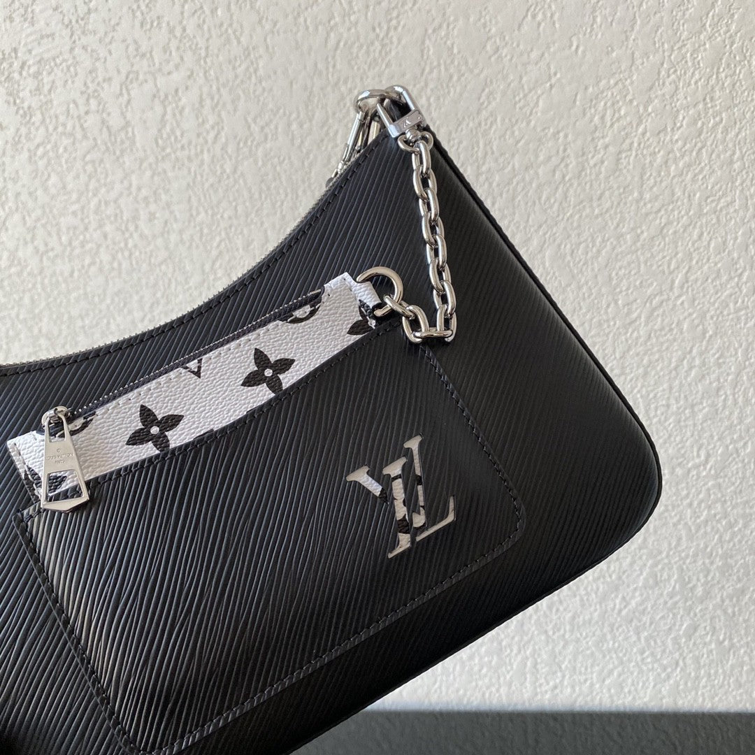 Top Quality Marelle Epi For Women Shoulder Black Crossbody Bag