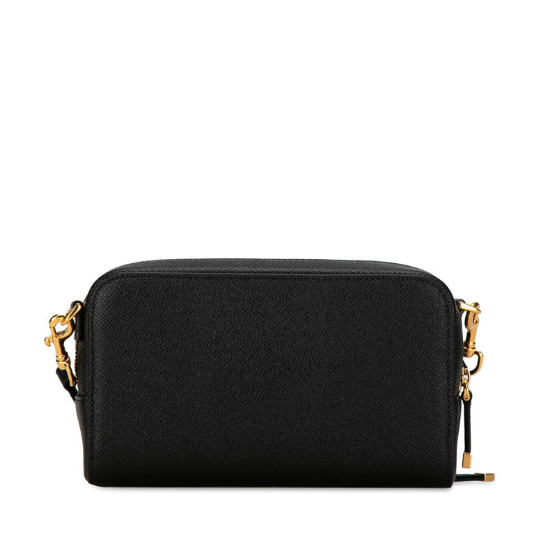Dior Caro Double Pouch 2Way Shoulder Bag Leather