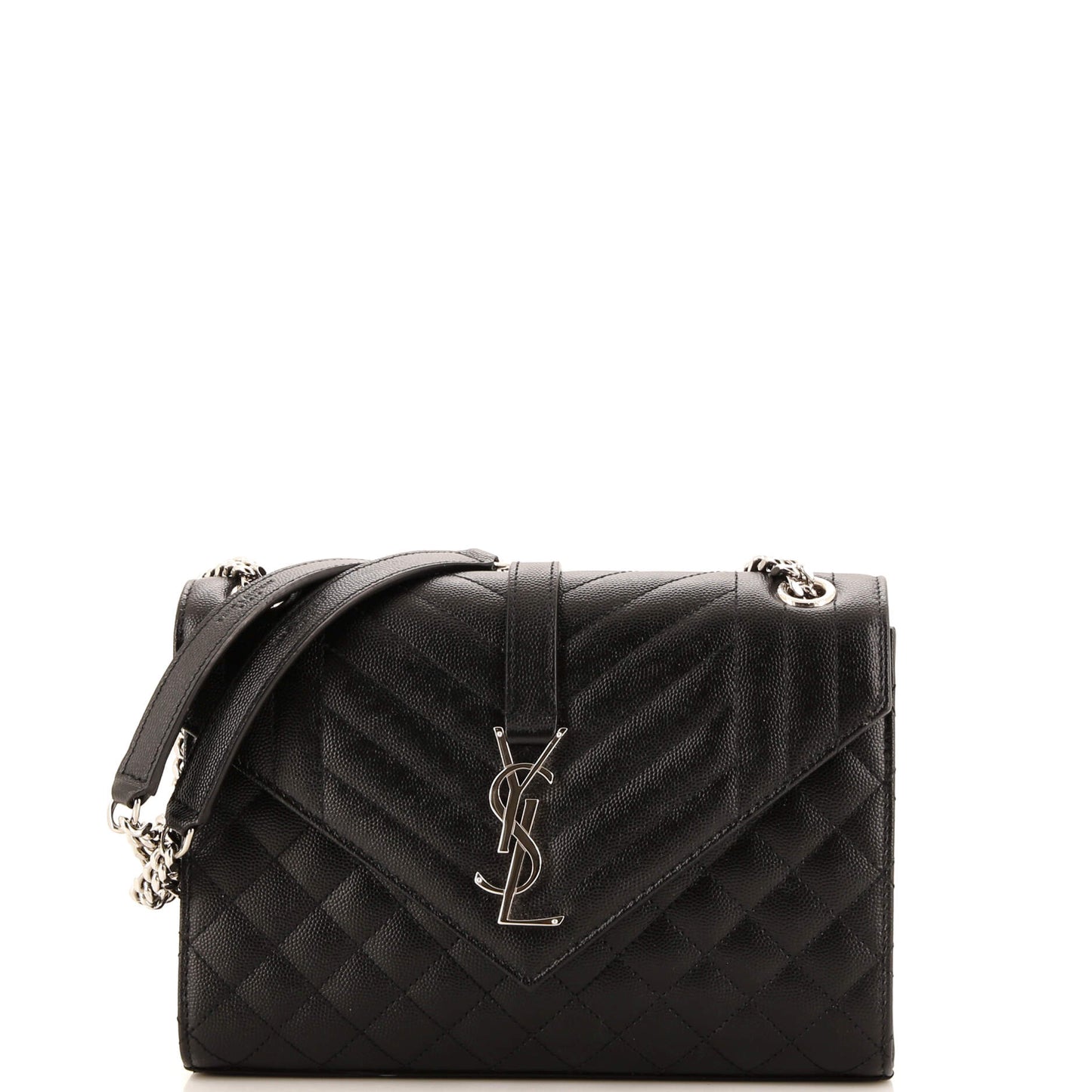 YSL Saint Laurent Luxury Trending Classic Envelope Satchel Mixed Leather Monogram Matelasse Satchel Bag 2