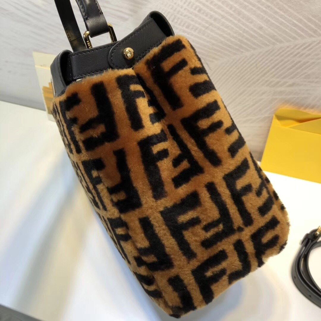 Fendi Handle Ff Brown Travel Bag