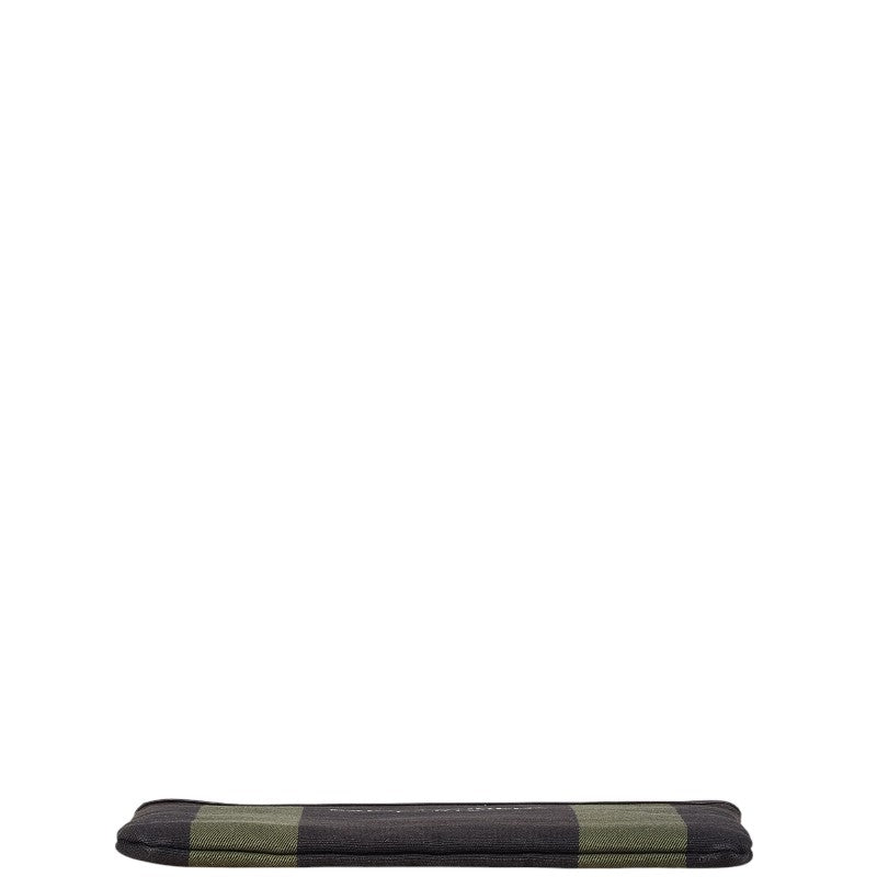 YSL Saint Laurent Clutch Bag Leather Canvas
