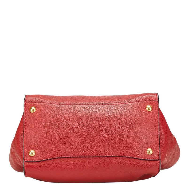 Prada 2Way Bag Leather Travel Bag 8