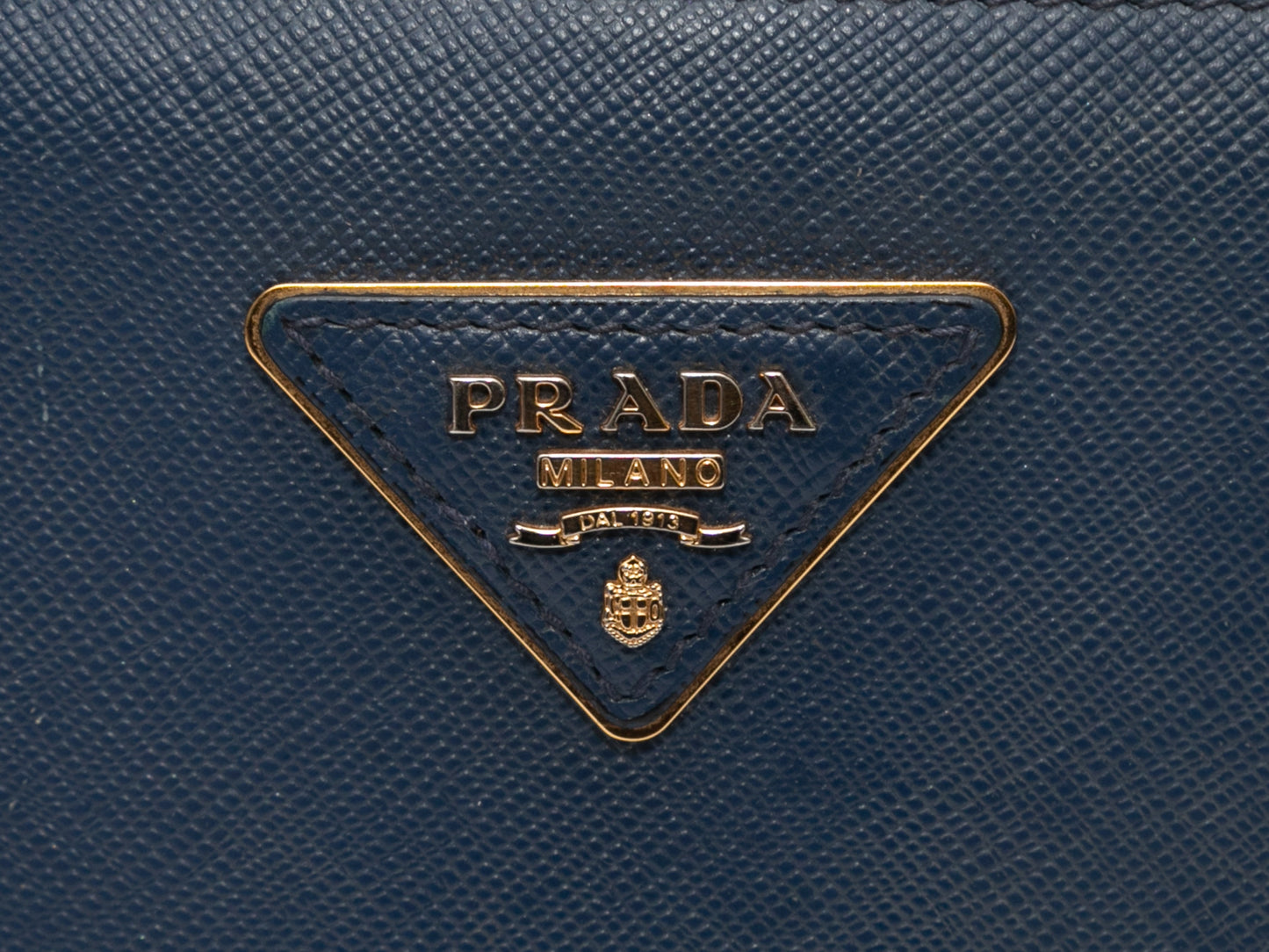 Prada Galleria Baltic Tote Bag Saffiano Blue Navy