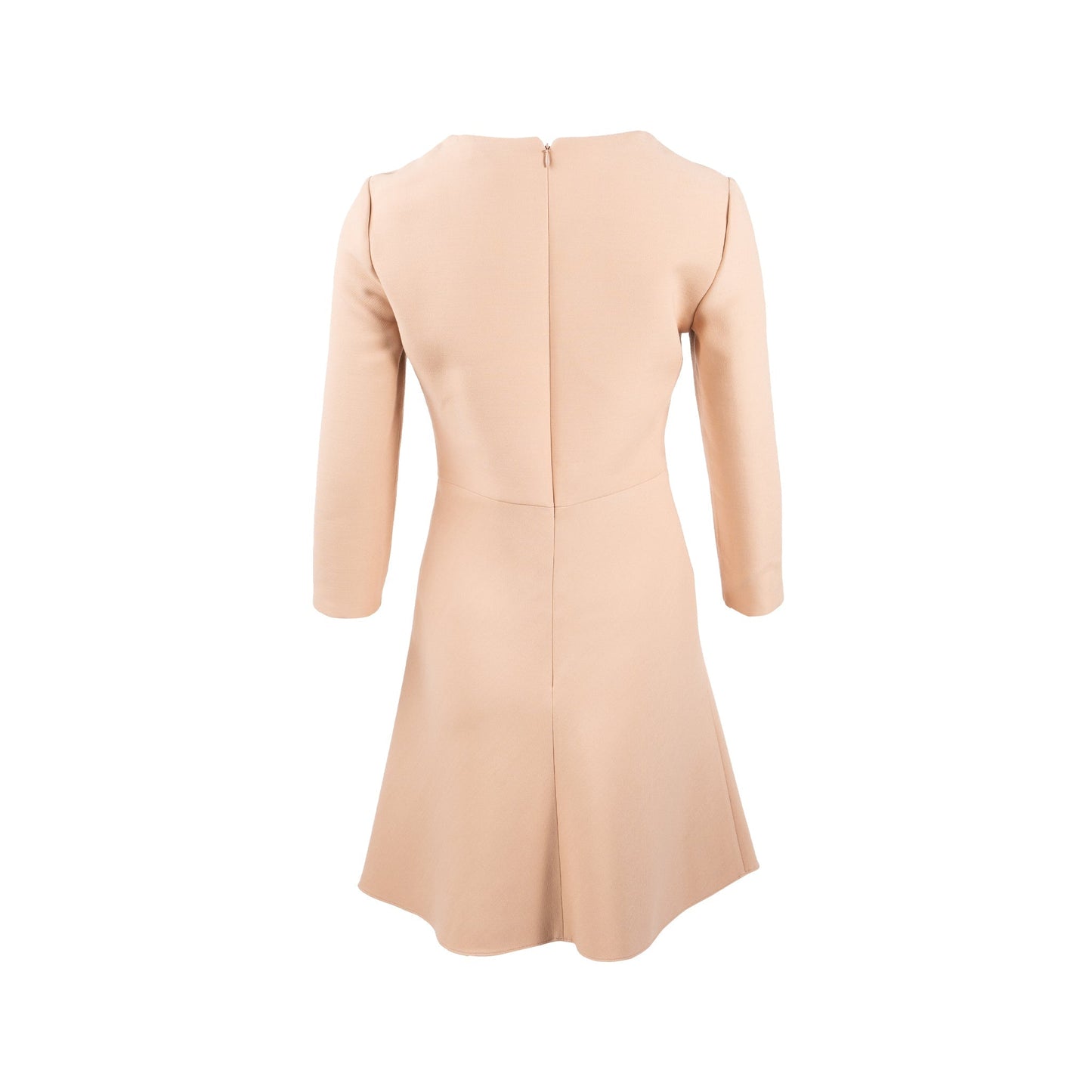 Dior Size Back Zipped Dress Wool Silk Light Pink Travel Bag