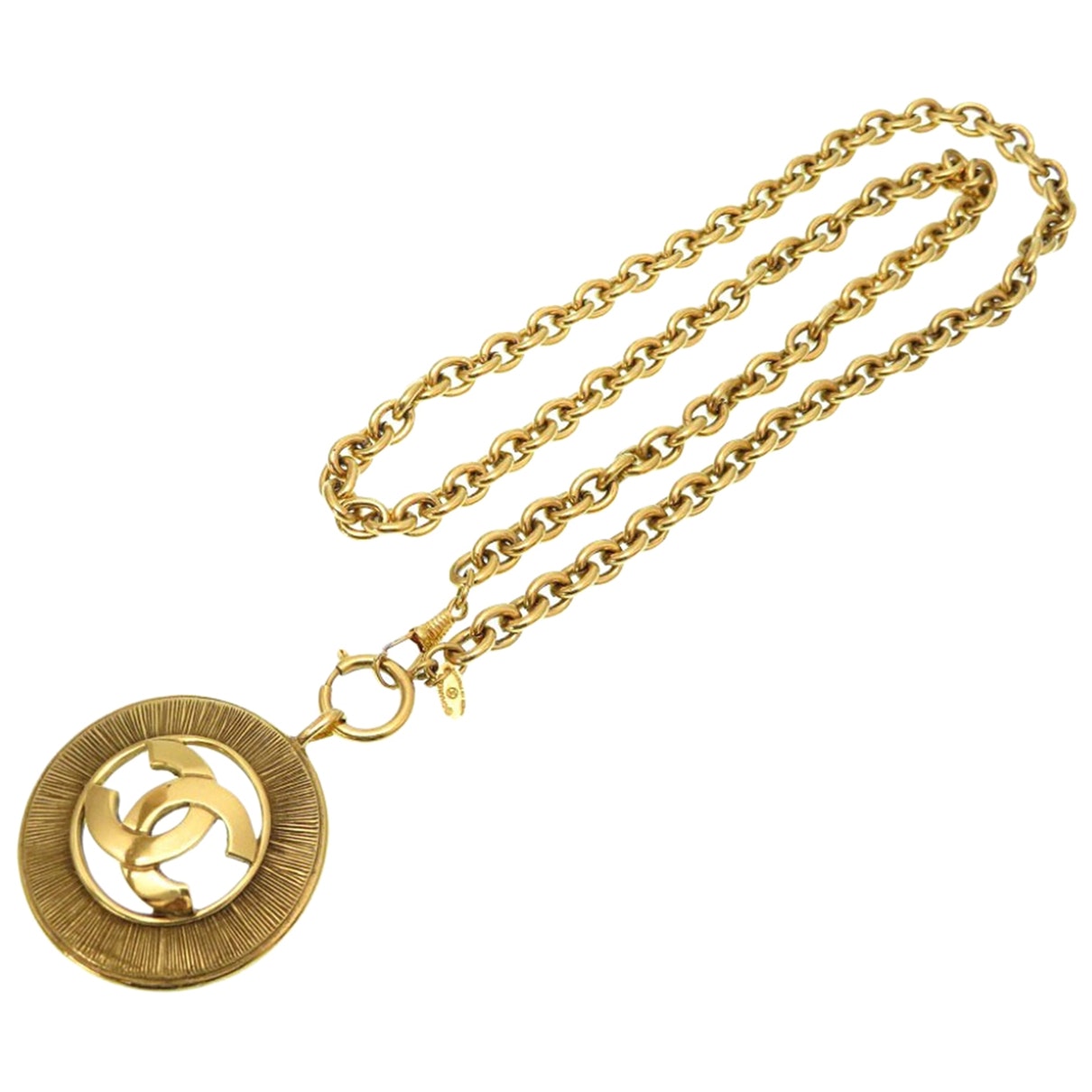 Chanel cc gold metal necklaces Jewelry