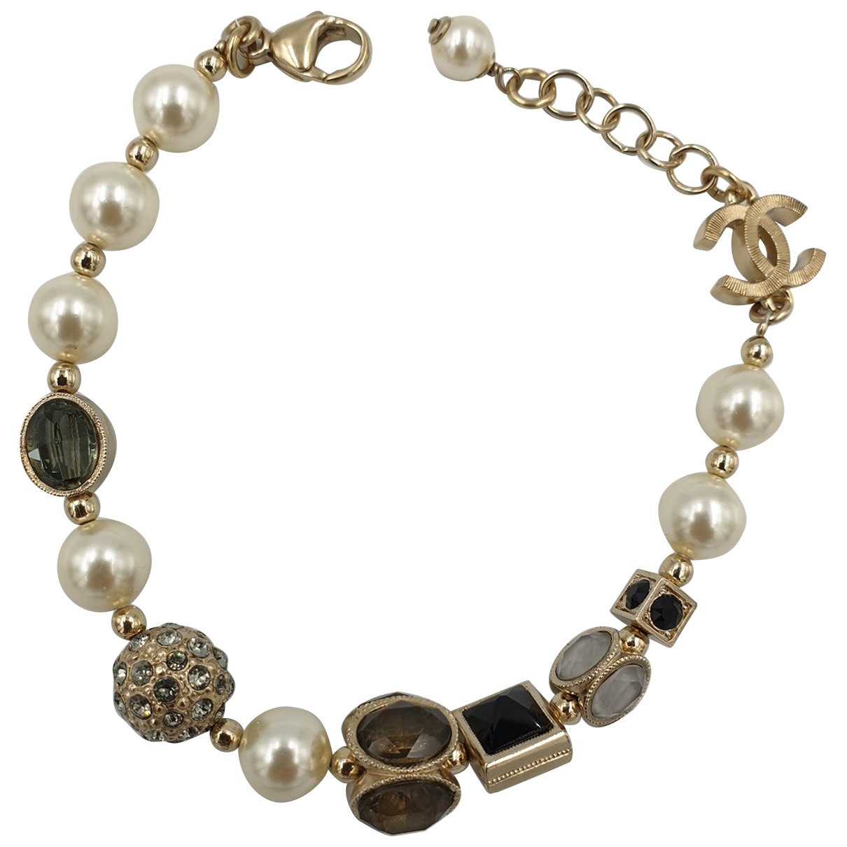 Chanel gold steel bracelets Jewelry