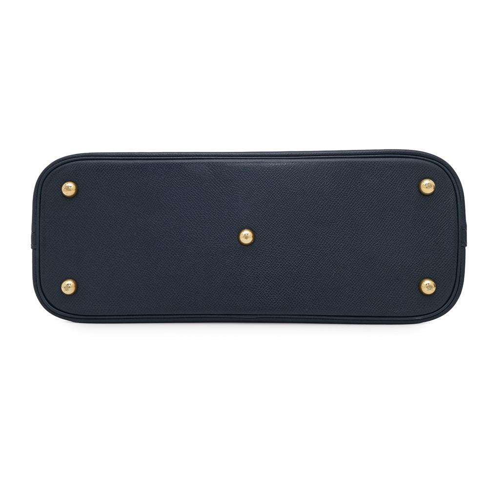 Bolide Navy Courchevel Size Handbag Travel Bag