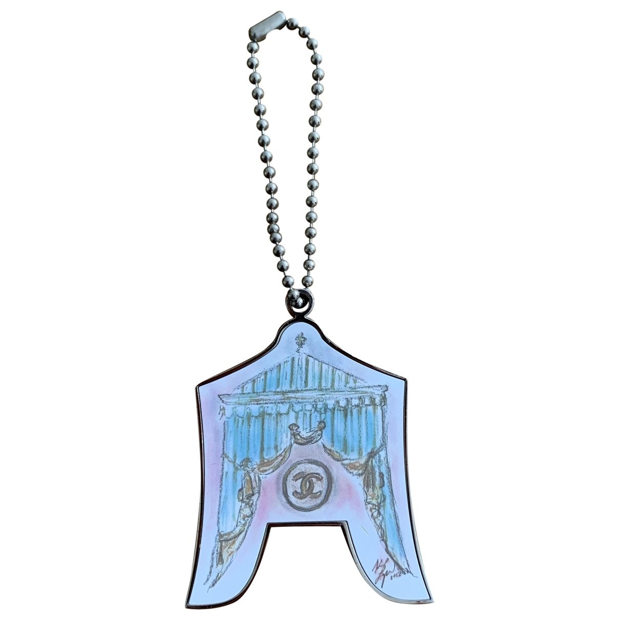 silver metal bag charms Signature