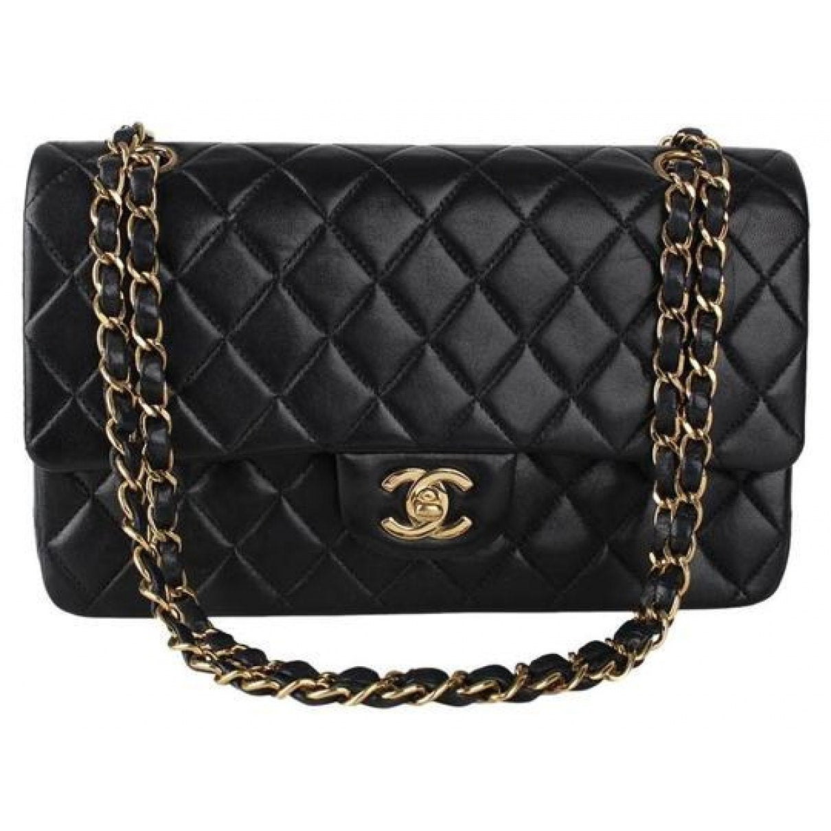 timeless/classique black leather handbag Structured