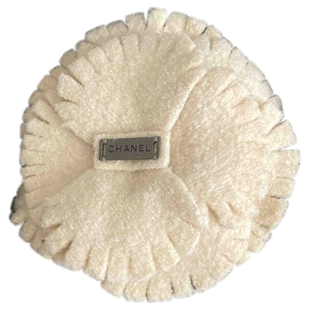 Chanel camélia ecru cloth pins & brooches Jewelry