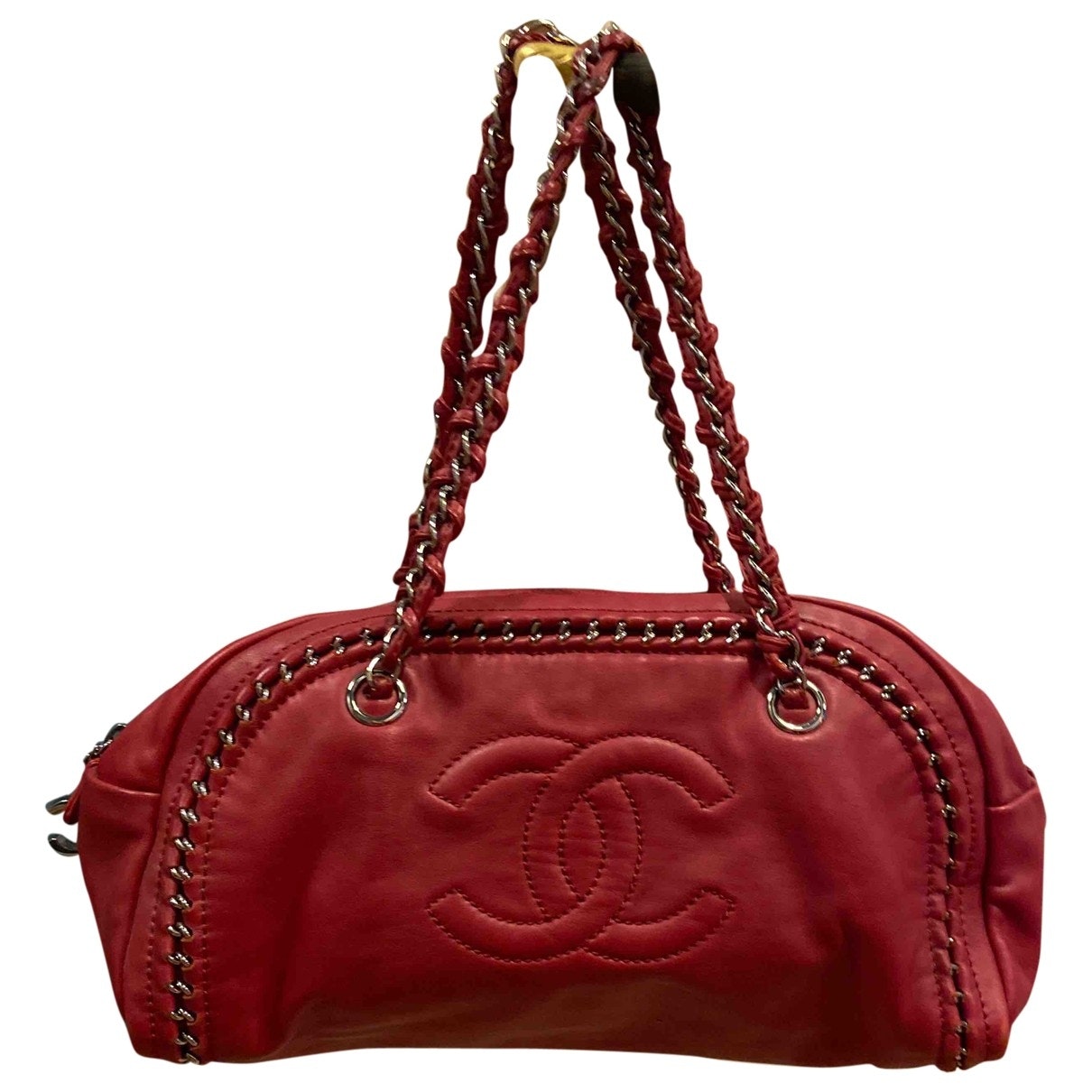 red leather handbag Classic