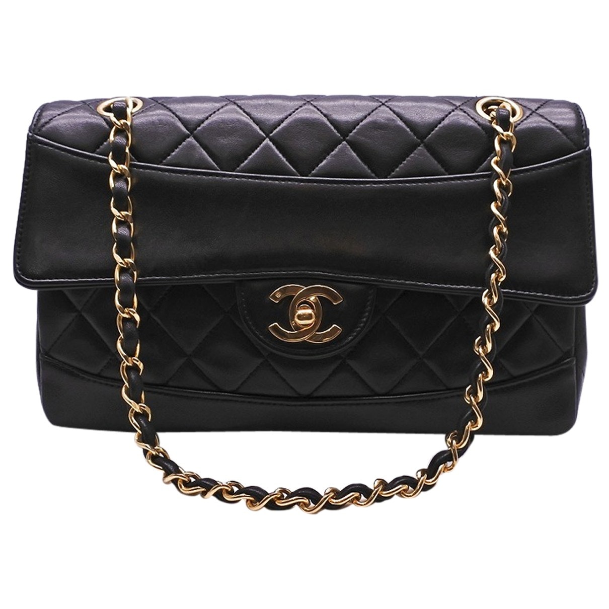 diana black leather handbag Refined