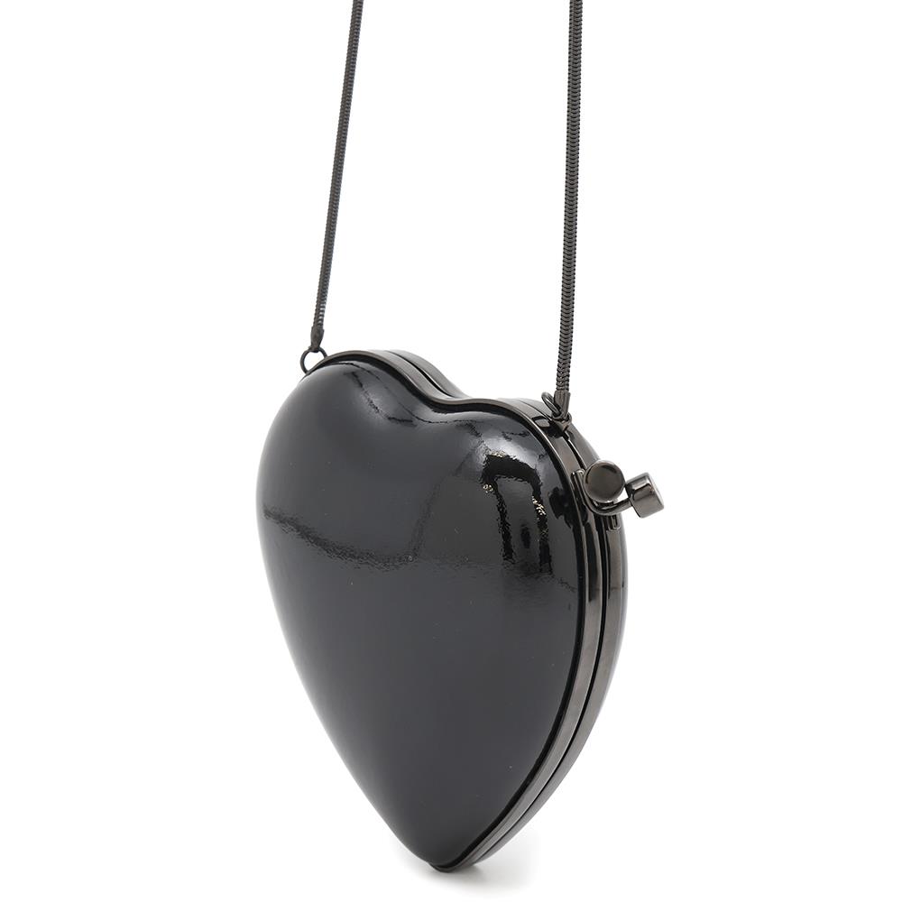 Saint Paris Lovebox Shoulder Bag Black466212 Patent Leather